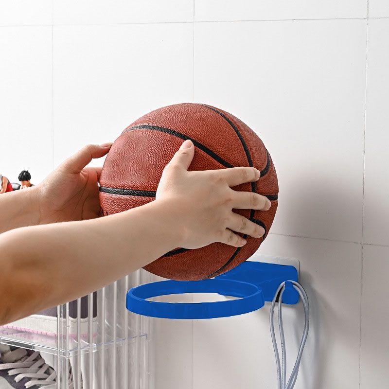 Soccer Ball Wall Mount Display Holder Plastic Football Storage Rack Basketball Supplies Blue - Image 6