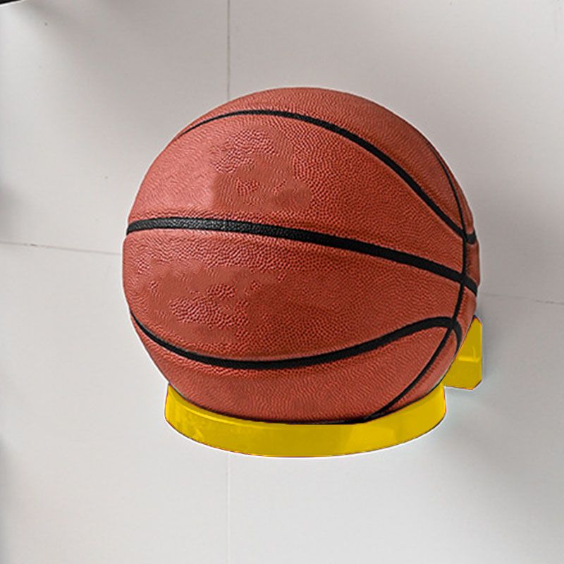 Soccer Ball Wall Mount Display Holder Plastic Football Storage Rack Basketball Supplies Yellow - Image 7