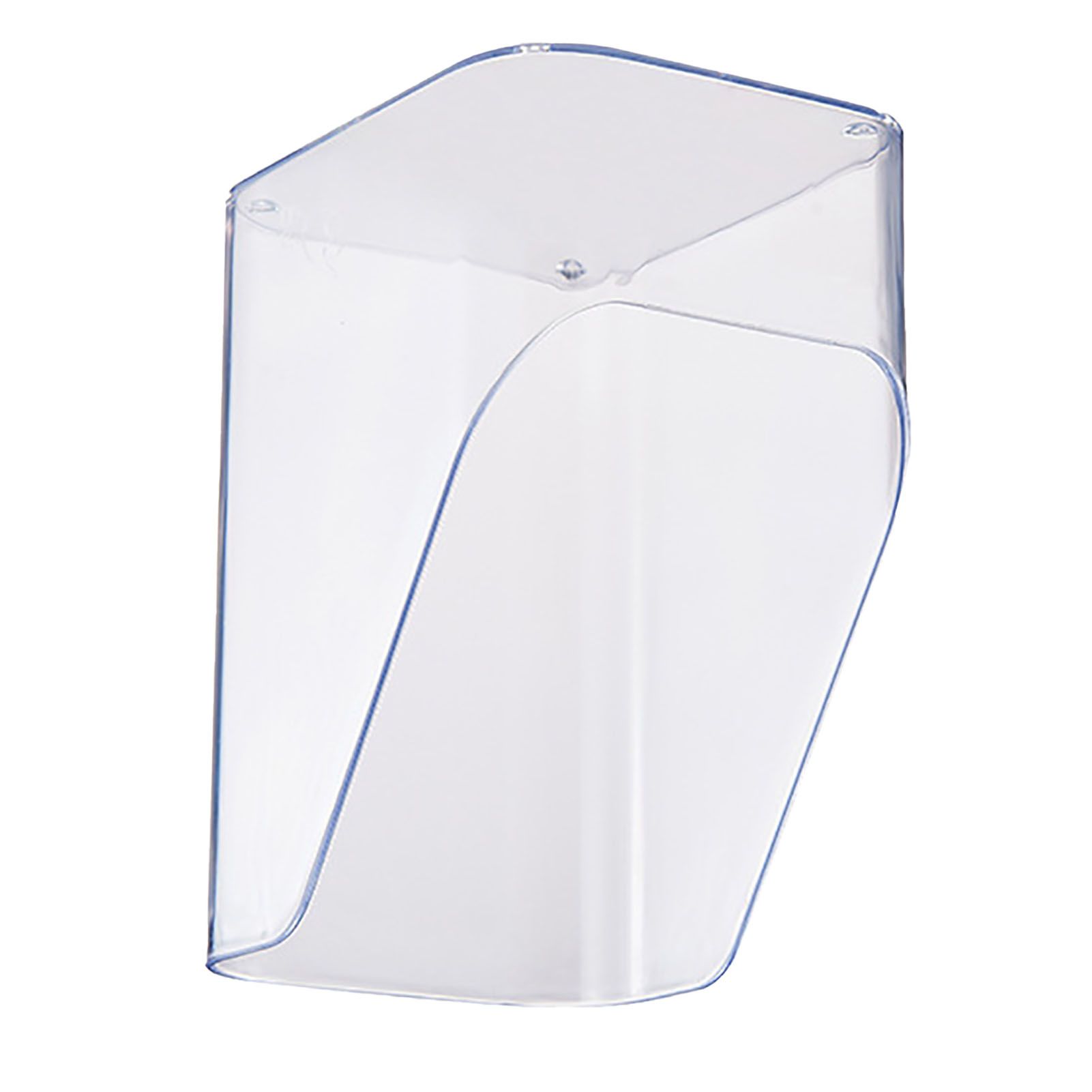 Desktop Storage Box Cosmetic Makeup Organizer Plastic Bathroom Storage Organizer Box Food Storage Bin Organizer Bevel Design Transparent - Image 2