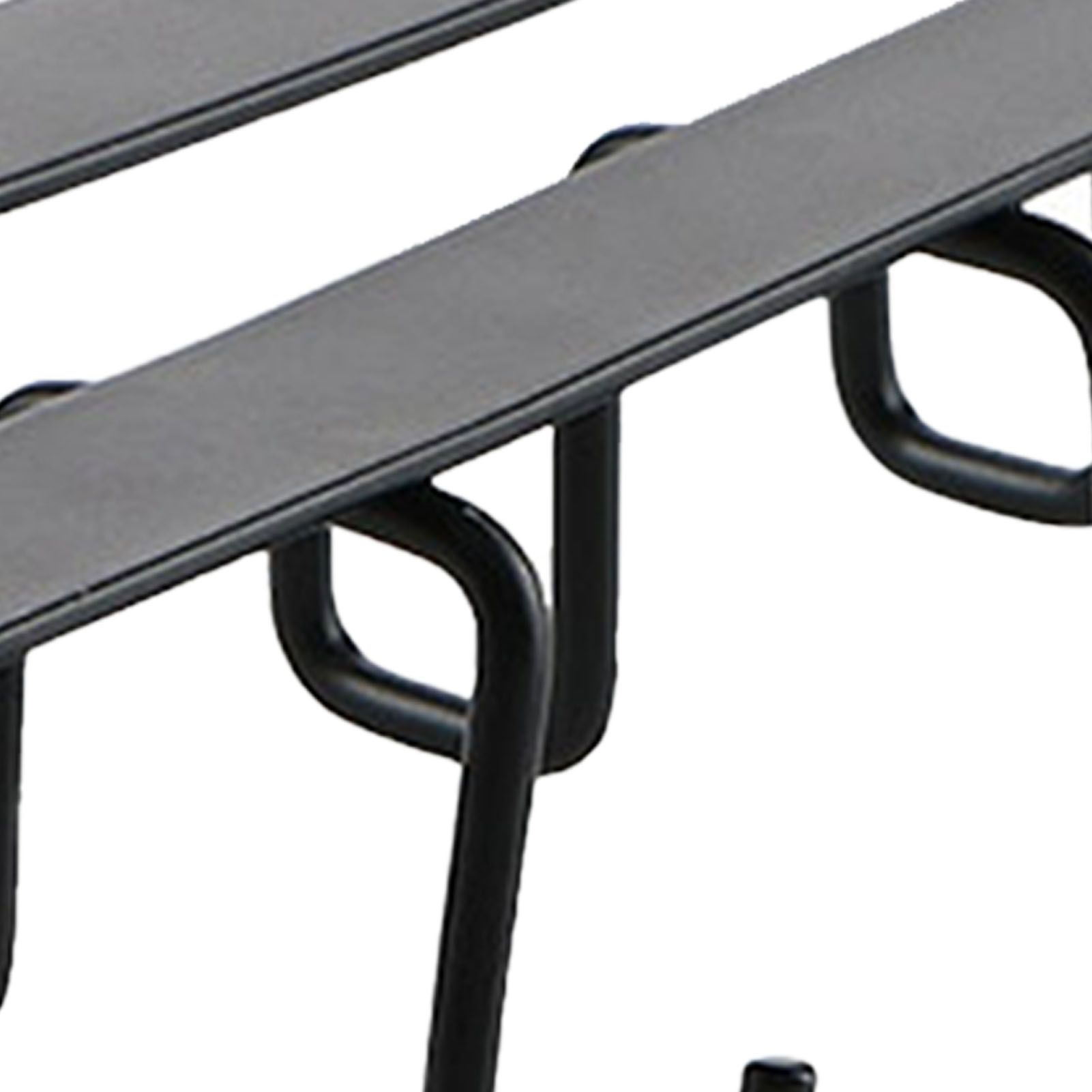 Kitchen Utensil Holder Hanger Iron Double Row Hook Spoon Shovel Shelving for Restaurant Black - Image 7