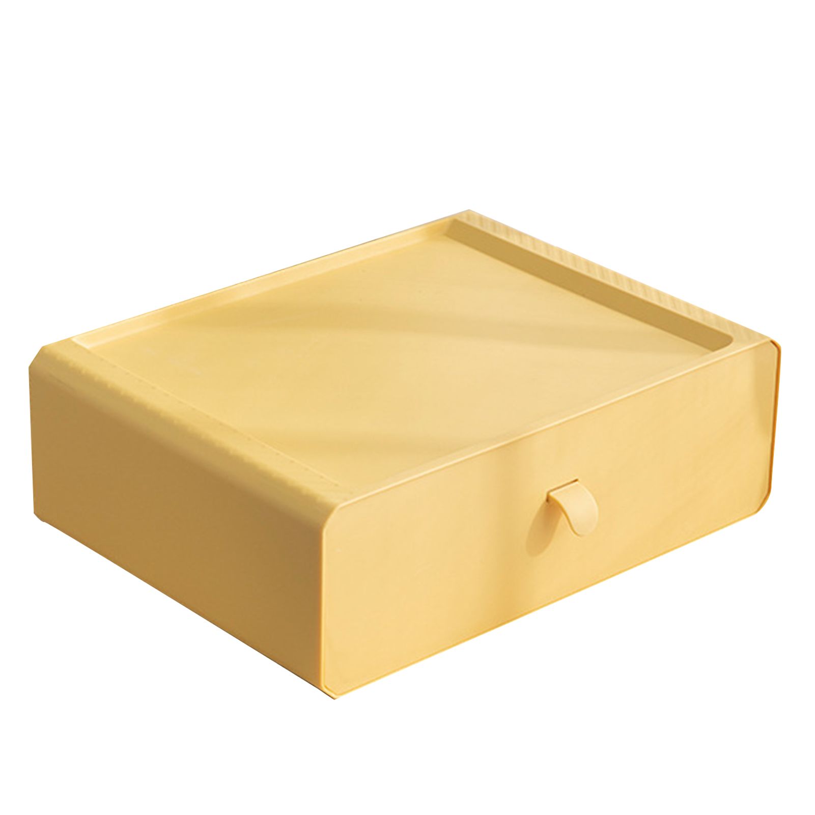 Underwear Storage Box Plastic 15 Grid Compartment Drawer Desktop Accessories for Socks Bras Yellow - Image 1