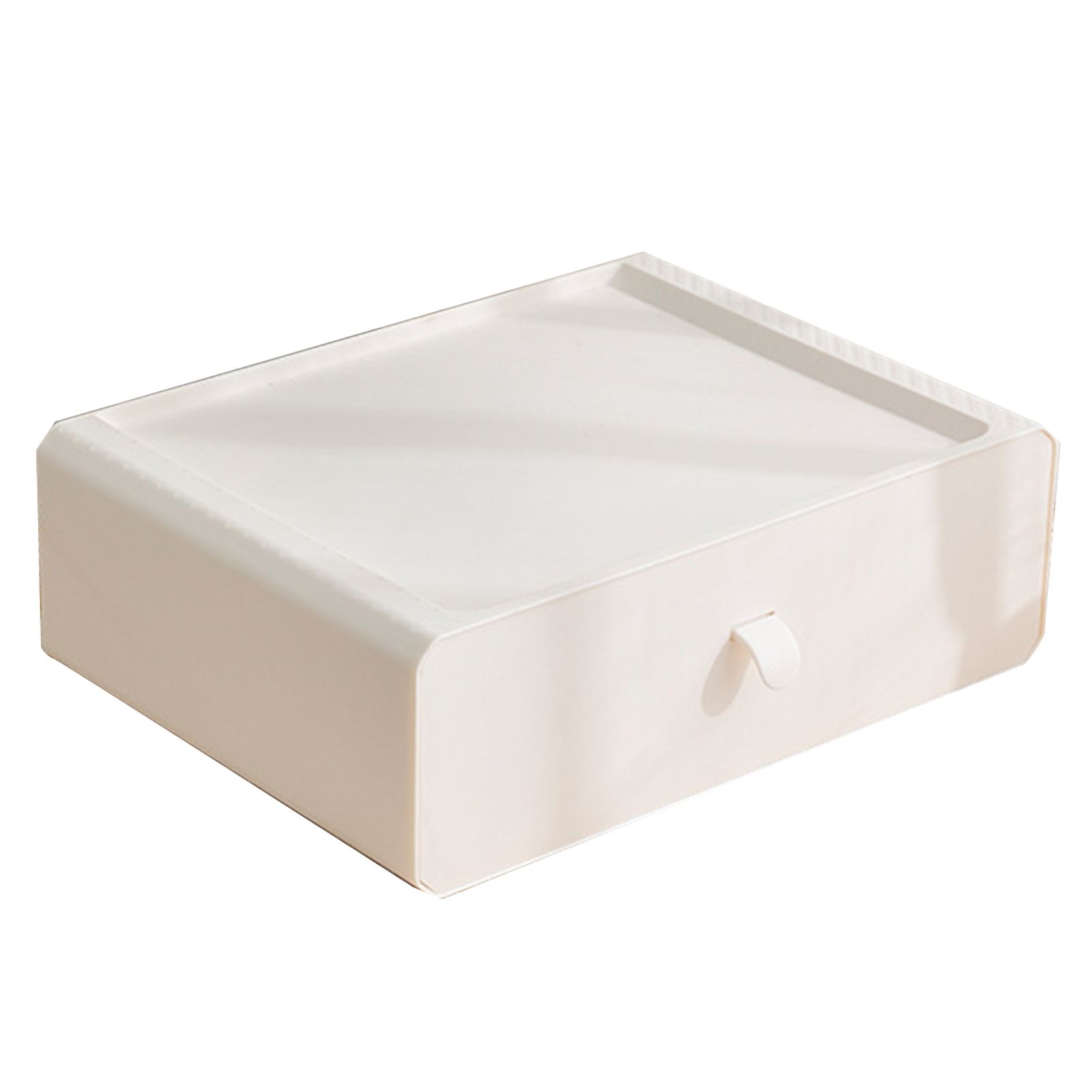 Underwear Storage Box Plastic 15 Grid Compartment Drawer Desktop Accessories for Socks Bras White - Image 1