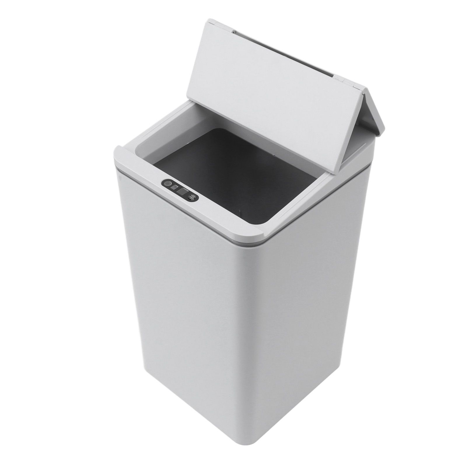 Desktop Sensor Trash Can USB Charging Foldable Lid 9L Intelligent Induction Garbage Bin for Bedroom Bathroom Office Grey - Image 8