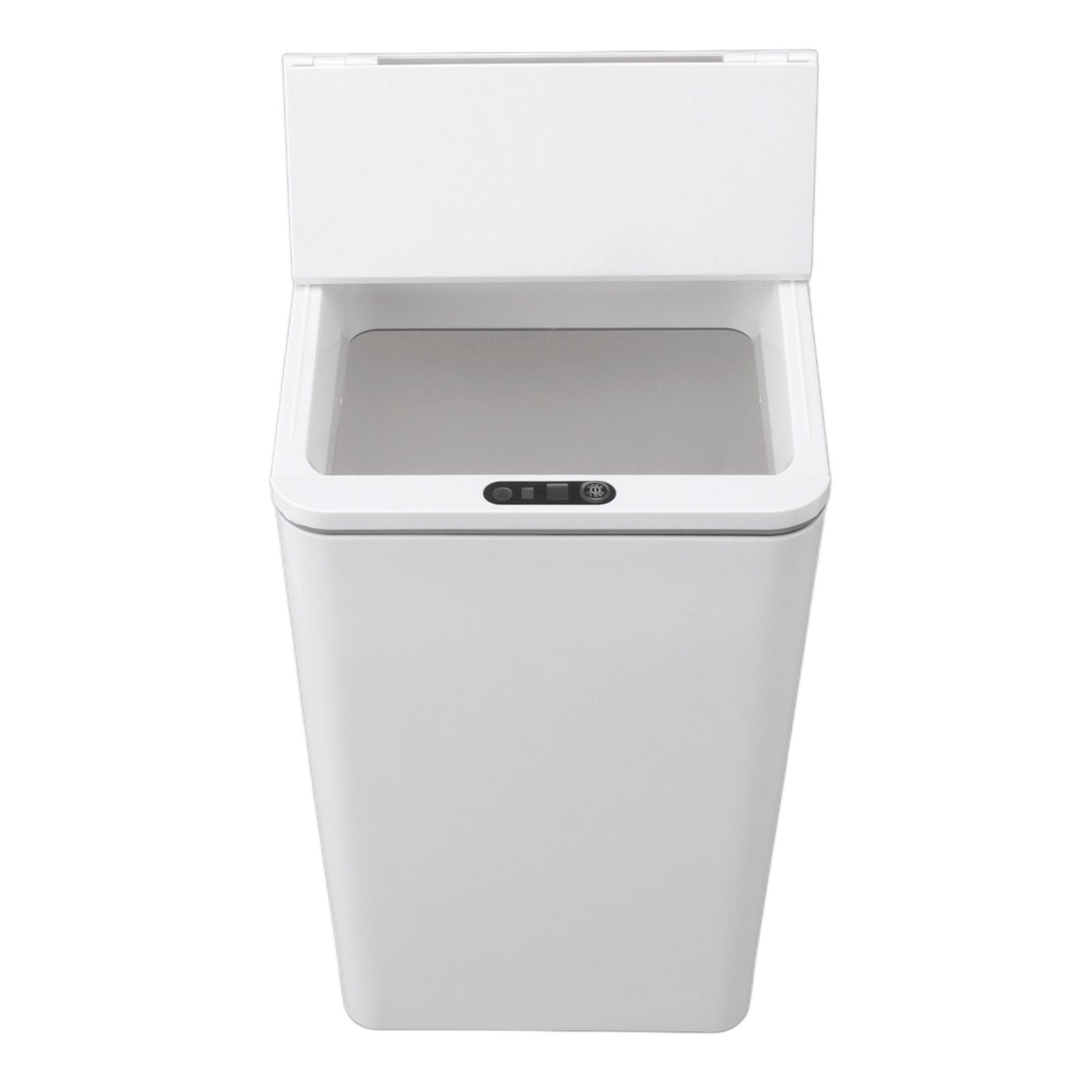 Desktop Sensor Trash Can USB Charging Foldable Lid 9L Intelligent Induction Garbage Bin for Bedroom Bathroom Office White - Image 4