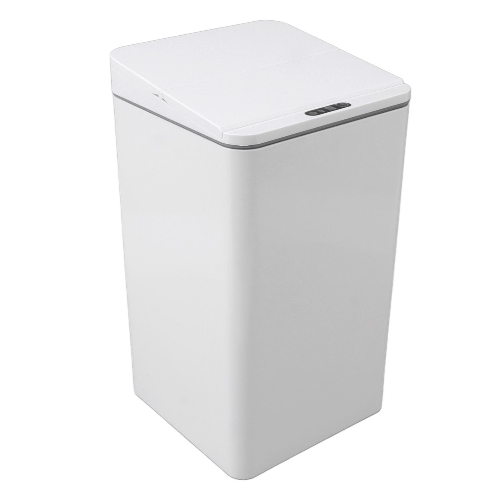 Desktop Sensor Trash Can USB Charging Foldable Lid 9L Intelligent Induction Garbage Bin for Bedroom Bathroom Office White - Image 6