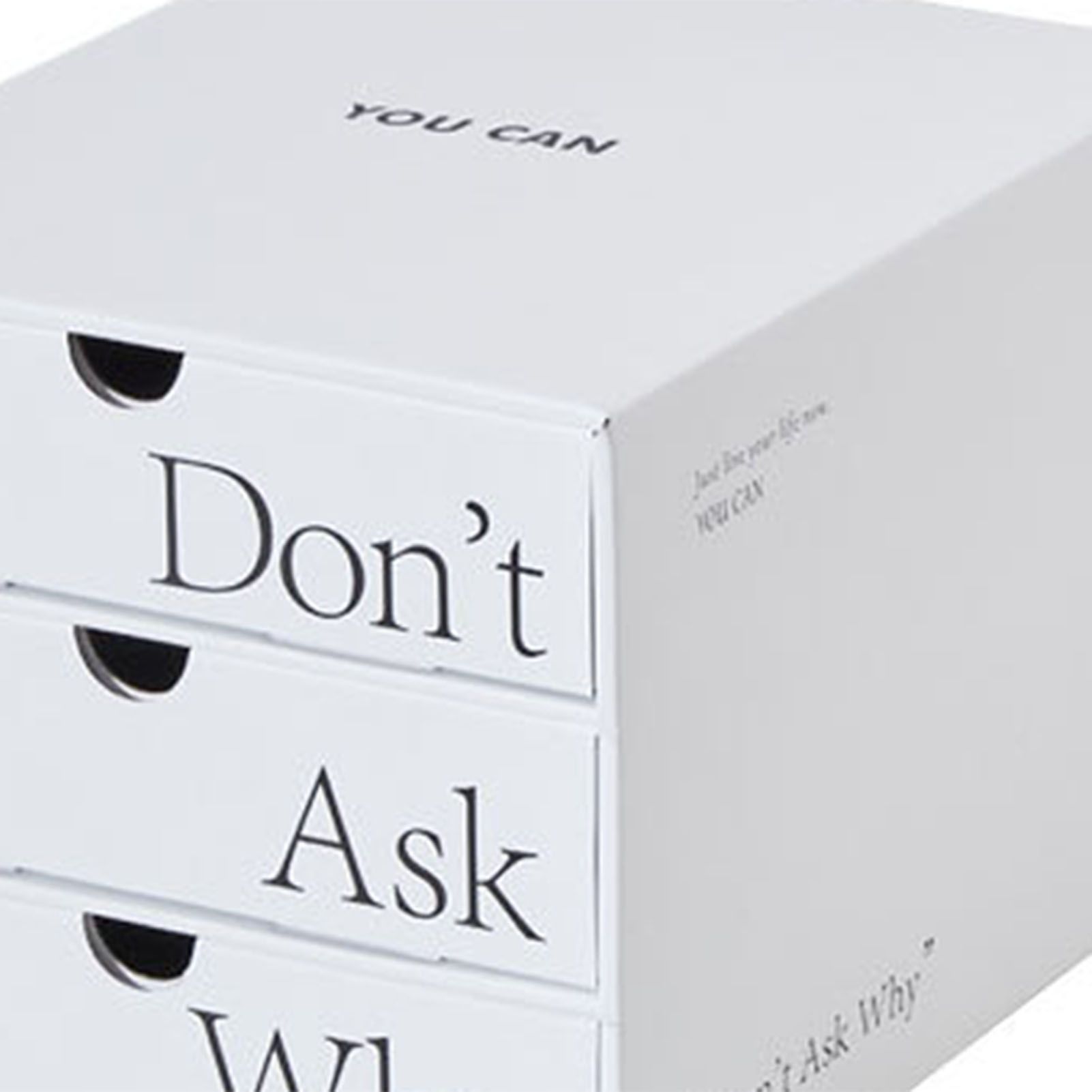 Desk Organizer with Drawer Corrugated Paper 3 Tier Desktop Storage Box for Home Dorm Office White - Image 7