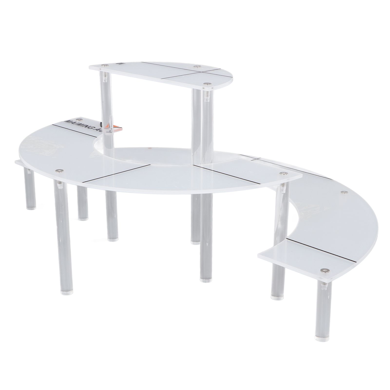 Acrylic Display Stand Transparent 3 Tiered Product Food Dessert Stand Round Display Riser Detachable Display Shelf for Home Restaurant Office Store - Image 2