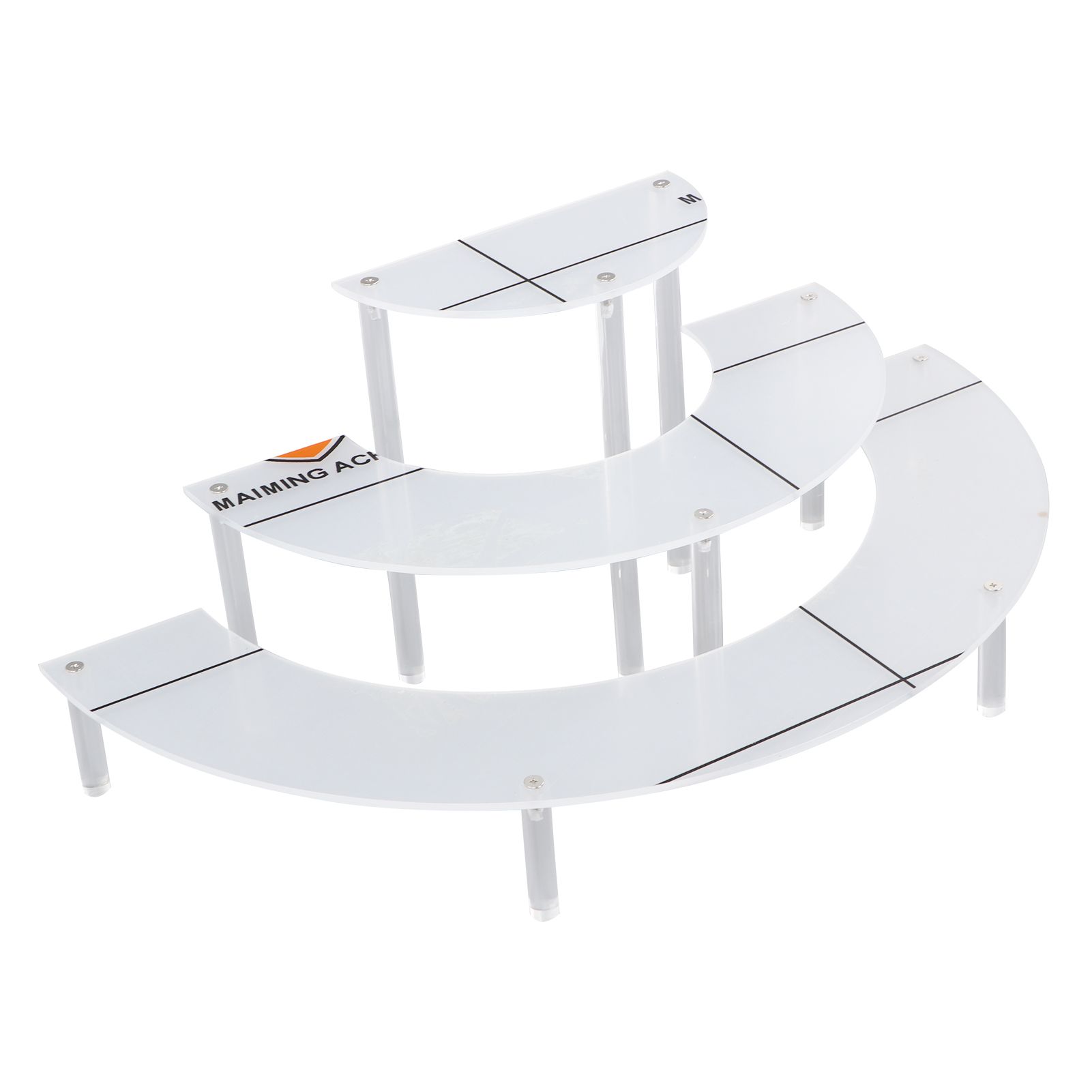 Acrylic Display Stand Transparent 3 Tiered Product Food Dessert Stand Round Display Riser Detachable Display Shelf for Home Restaurant Office Store - Image 5