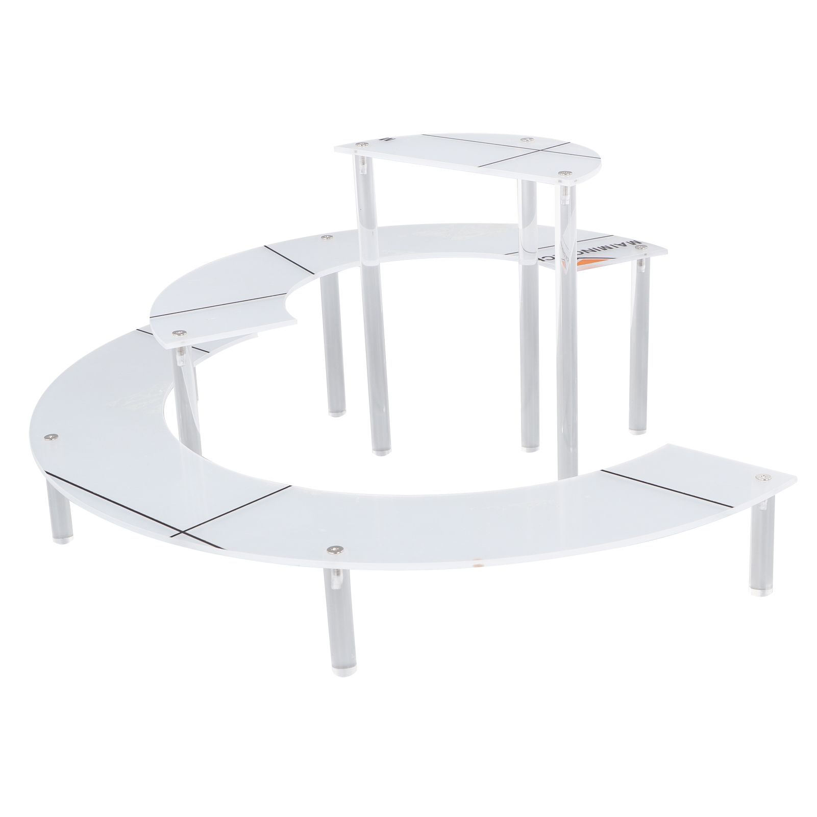 Acrylic Display Stand Transparent 3 Tiered Product Food Dessert Stand Round Display Riser Detachable Display Shelf for Home Restaurant Office Store - Image 6