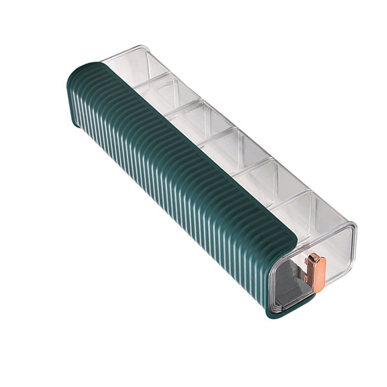 Wall Underwear Organizer Detachable Dustproof Moistureproof Wall Mount Drawer Organizer for Bedroom Home Blackish Green - Image 3