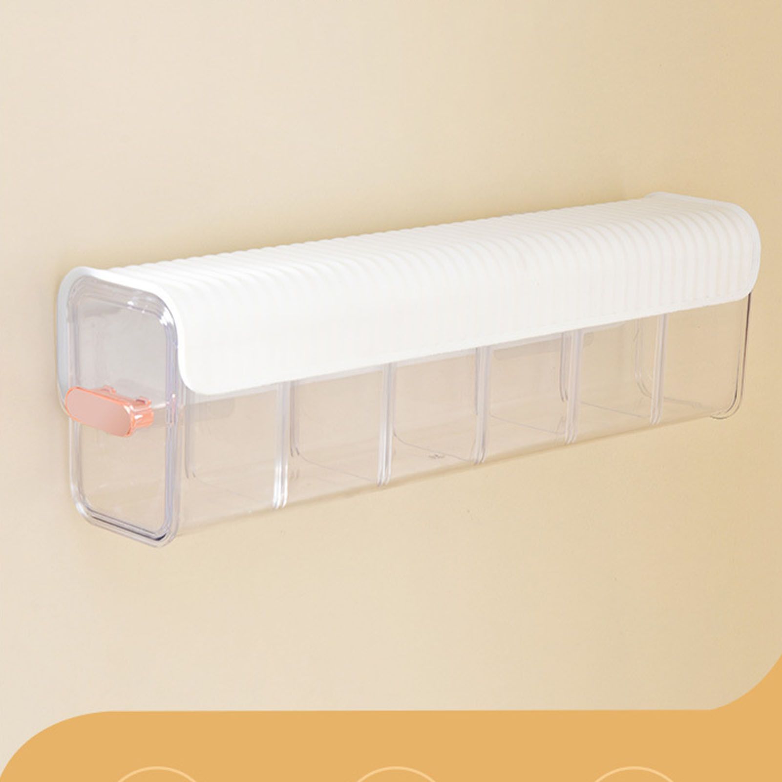 Wall Underwear Organizer Detachable Dustproof Moistureproof Wall Mount Drawer Organizer for Bedroom Home White - Image 8