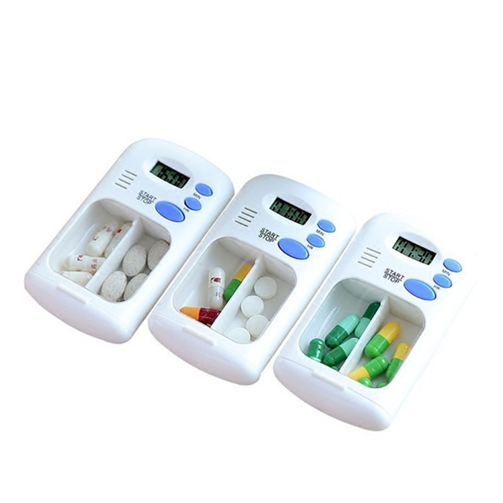Mini Digital Medicine Organizer with Electric Alarm Portable Medicine Storage Box for Office Or Travel - Image 1