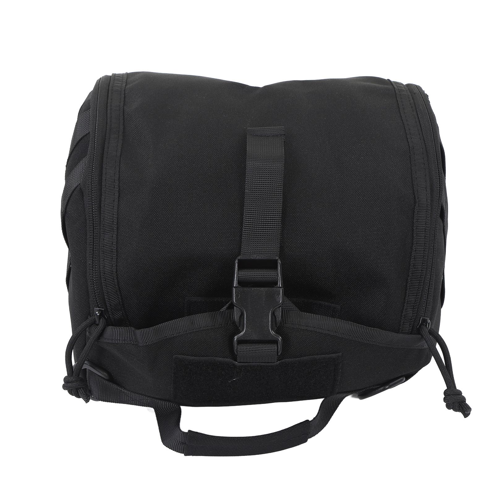 Camping Helmet Bag Canvas Scratch Prevention Adjustable Helmet Storage Bag For Hard Hats Helmet Black - Image 1