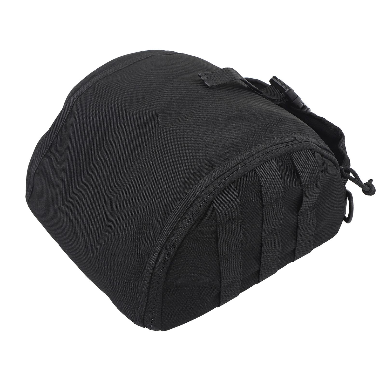 Camping Helmet Bag Canvas Scratch Prevention Adjustable Helmet Storage Bag For Hard Hats Helmet Black - Image 3