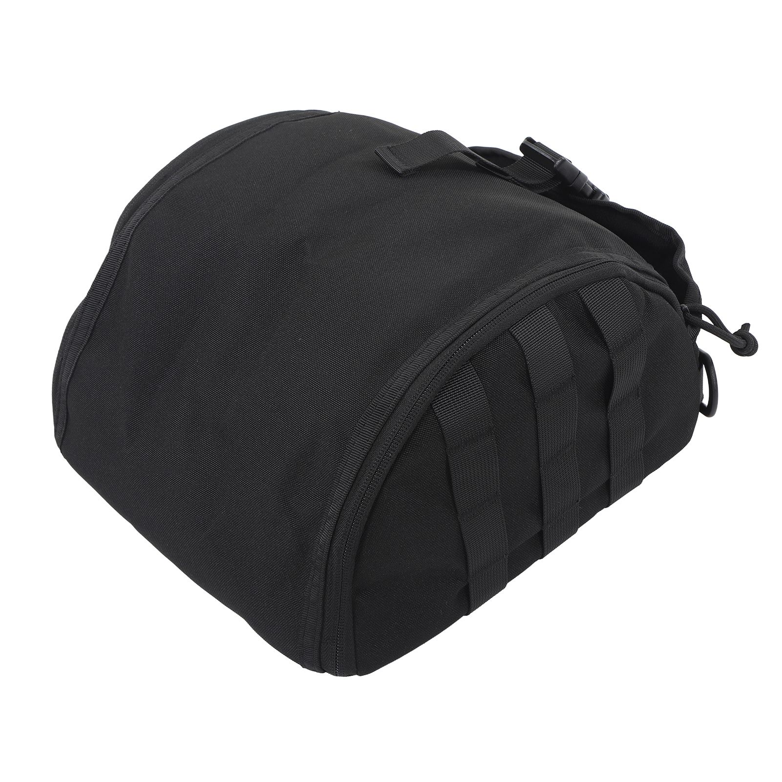 Camping Helmet Bag Canvas Scratch Prevention Adjustable Helmet Storage Bag For Hard Hats Helmet Black - Image 4