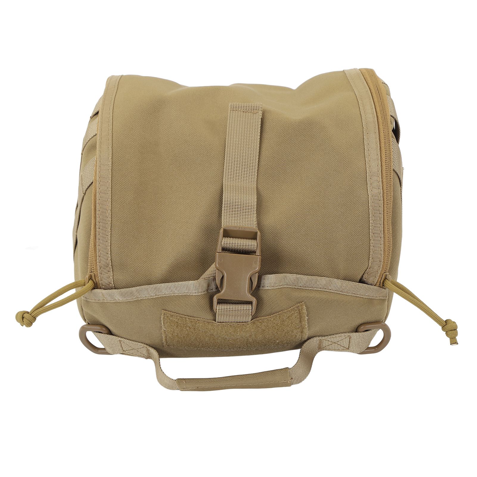 Camping Helmet Bag Canvas Scratch Prevention Adjustable Helmet Storage Bag For Hard Hats Helmet Khaki - Image 1