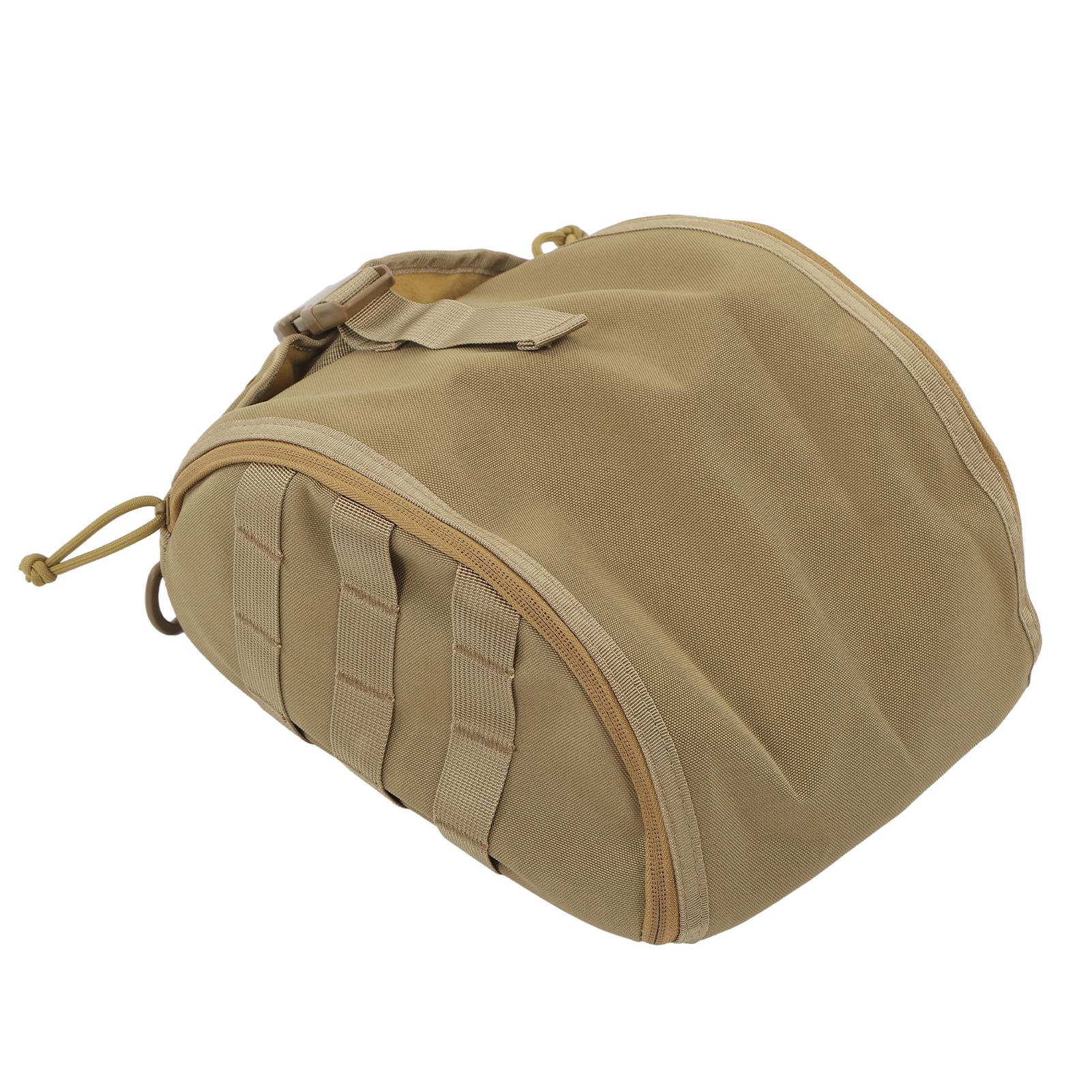 Camping Helmet Bag Canvas Scratch Prevention Adjustable Helmet Storage Bag For Hard Hats Helmet Khaki - Image 3