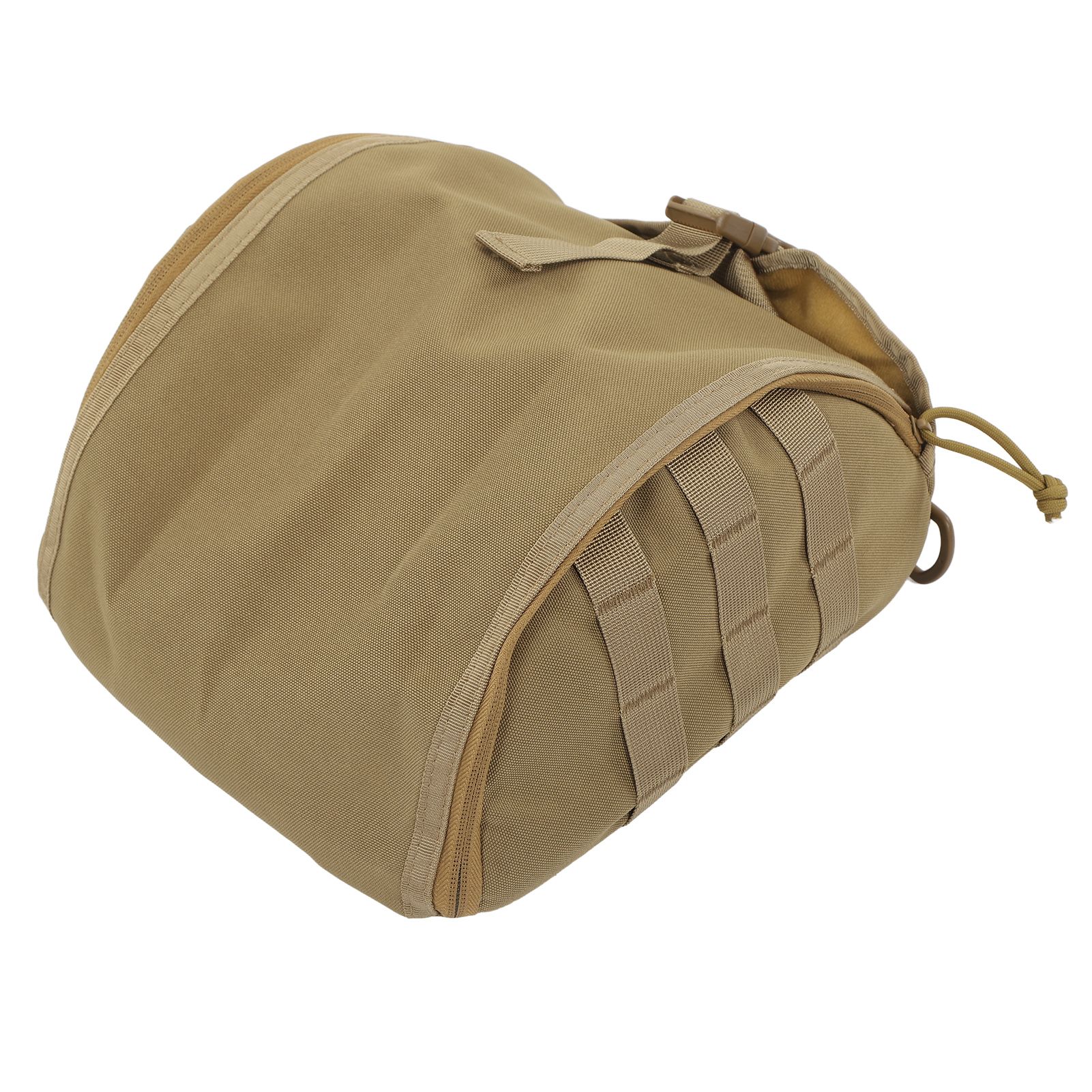 Camping Helmet Bag Canvas Scratch Prevention Adjustable Helmet Storage Bag For Hard Hats Helmet Khaki - Image 5