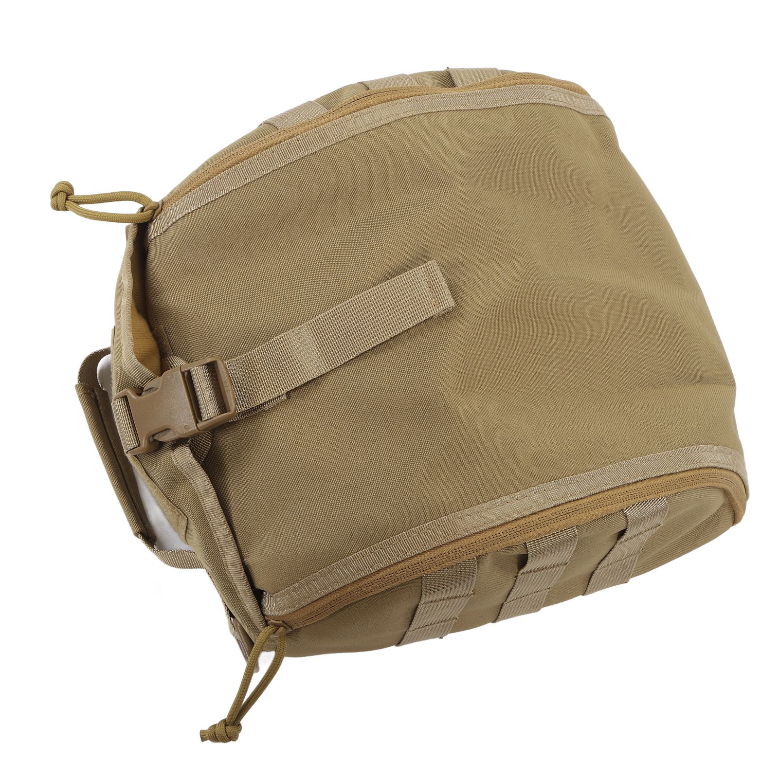 Camping Helmet Bag Canvas Scratch Prevention Adjustable Helmet Storage Bag For Hard Hats Helmet Khaki - Image 7
