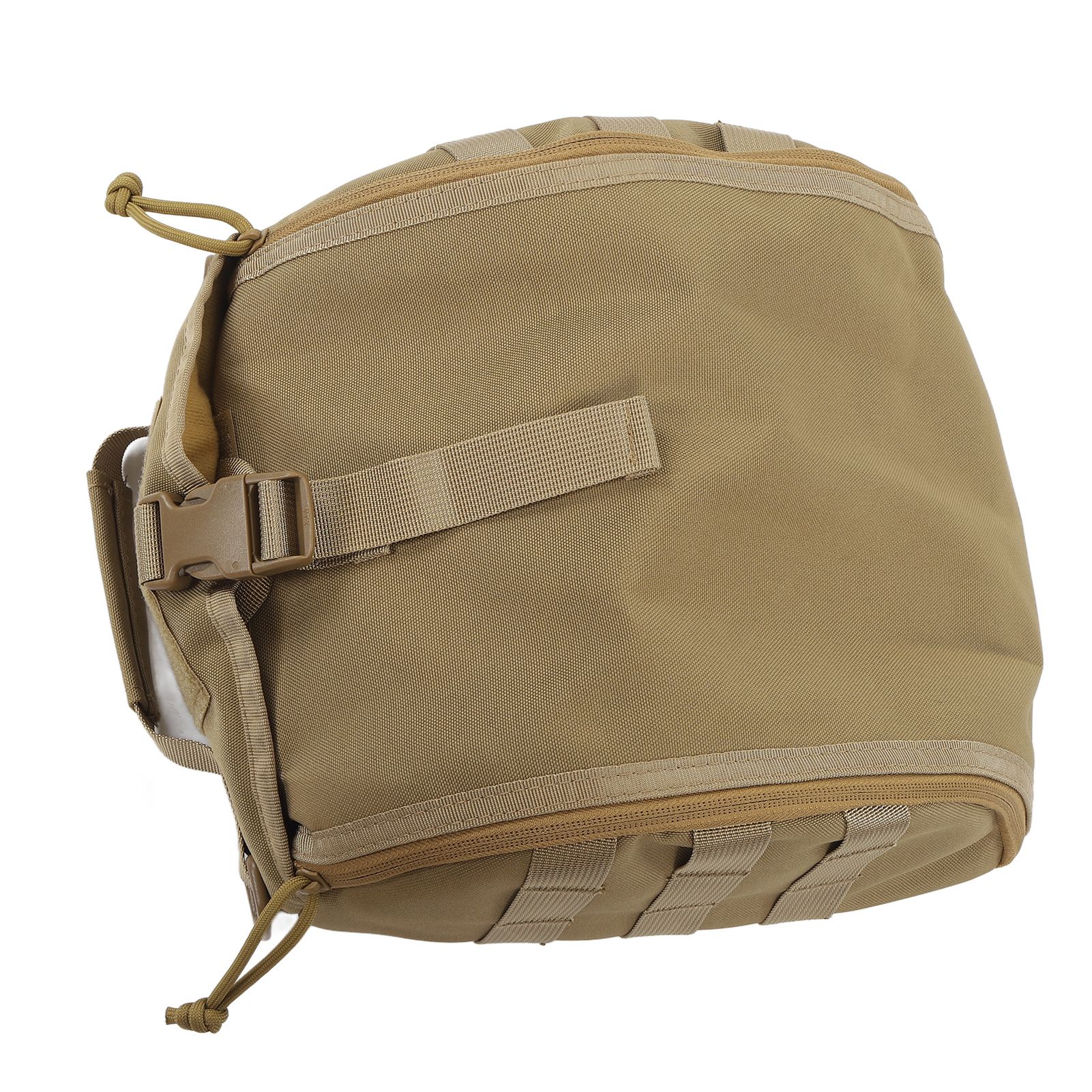 Camping Helmet Bag Canvas Scratch Prevention Adjustable Helmet Storage Bag For Hard Hats Helmet Khaki - Image 8