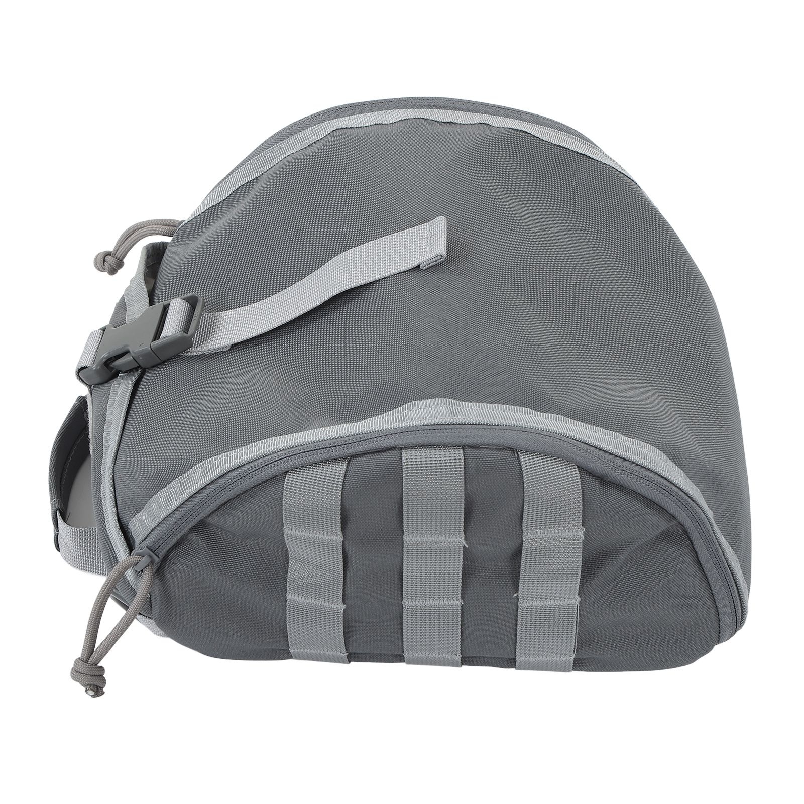 Camping Helmet Bag Canvas Scratch Prevention Adjustable Helmet Storage Bag For Hard Hats Helmet Grey - Image 2