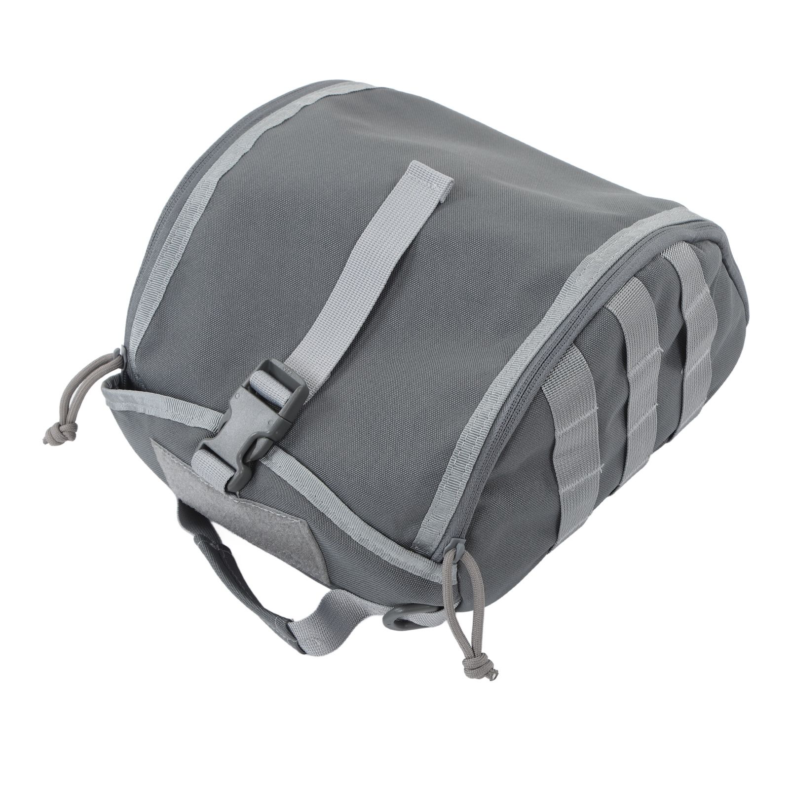 Camping Helmet Bag Canvas Scratch Prevention Adjustable Helmet Storage Bag For Hard Hats Helmet Grey - Image 3