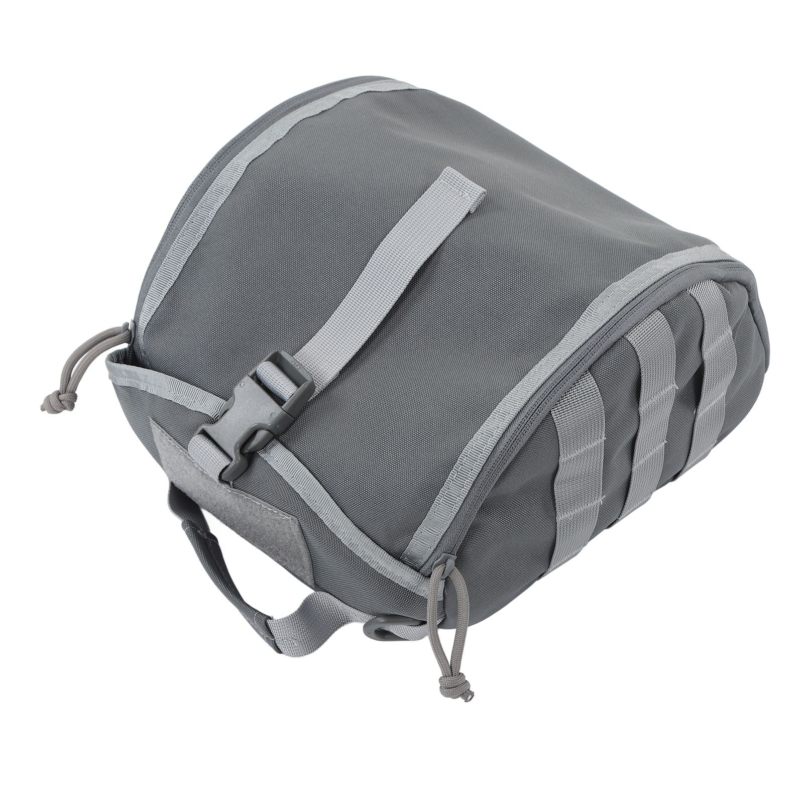 Camping Helmet Bag Canvas Scratch Prevention Adjustable Helmet Storage Bag For Hard Hats Helmet Grey - Image 4