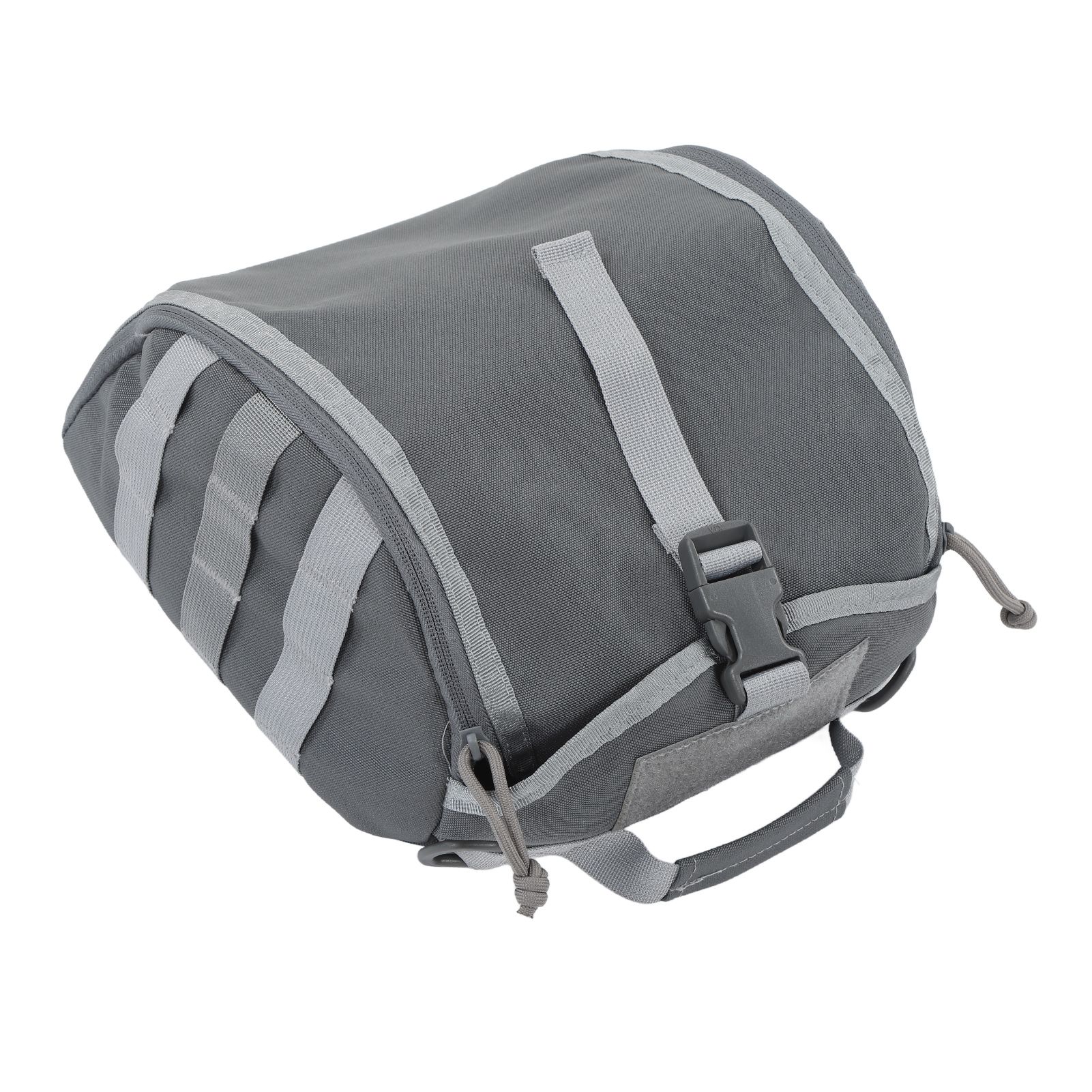 Camping Helmet Bag Canvas Scratch Prevention Adjustable Helmet Storage Bag For Hard Hats Helmet Grey - Image 5