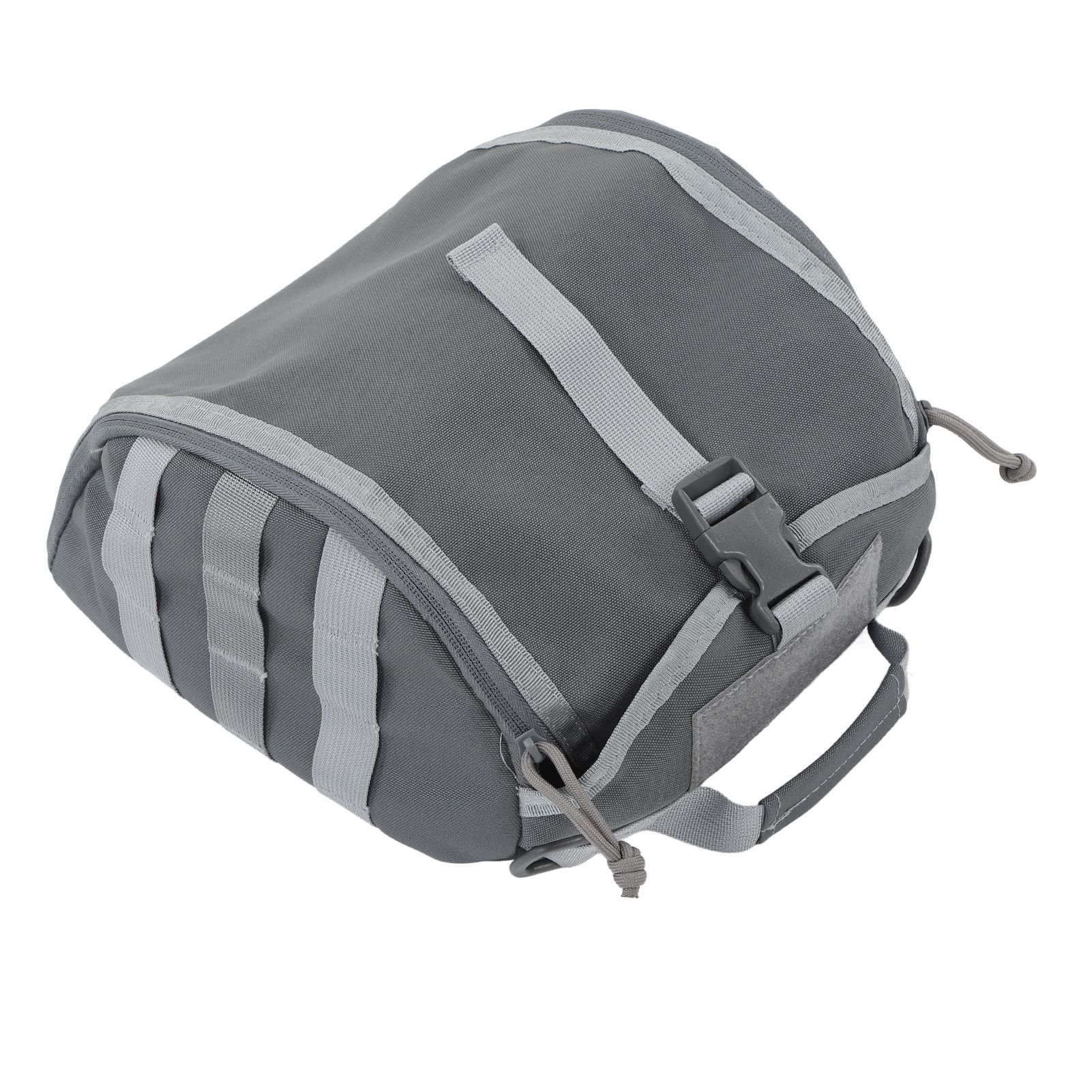 Camping Helmet Bag Canvas Scratch Prevention Adjustable Helmet Storage Bag For Hard Hats Helmet Grey - Image 6