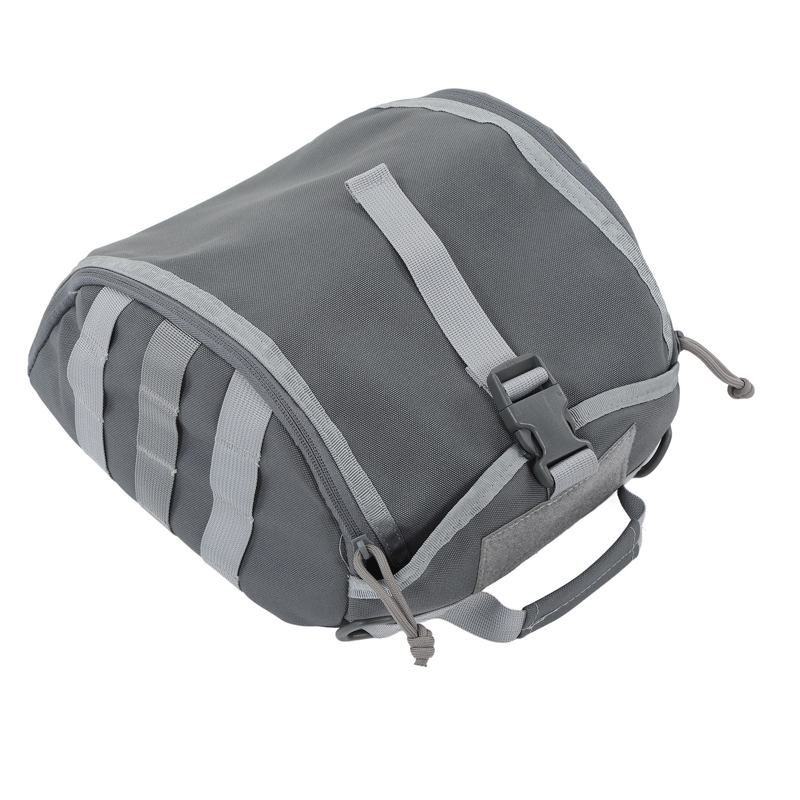 Camping Helmet Bag Canvas Scratch Prevention Adjustable Helmet Storage Bag For Hard Hats Helmet Grey - Image 7