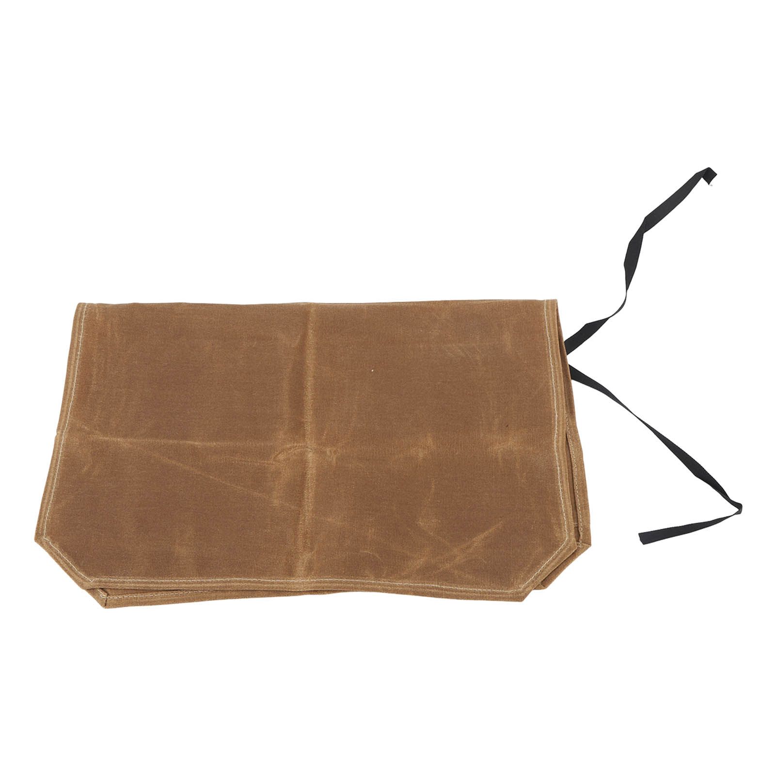 Camping Utensil Bag Canvas Cookware Knife Storage Bag Portable Tools Travel Bag for Outdoor BBQ Khaki - Image 1
