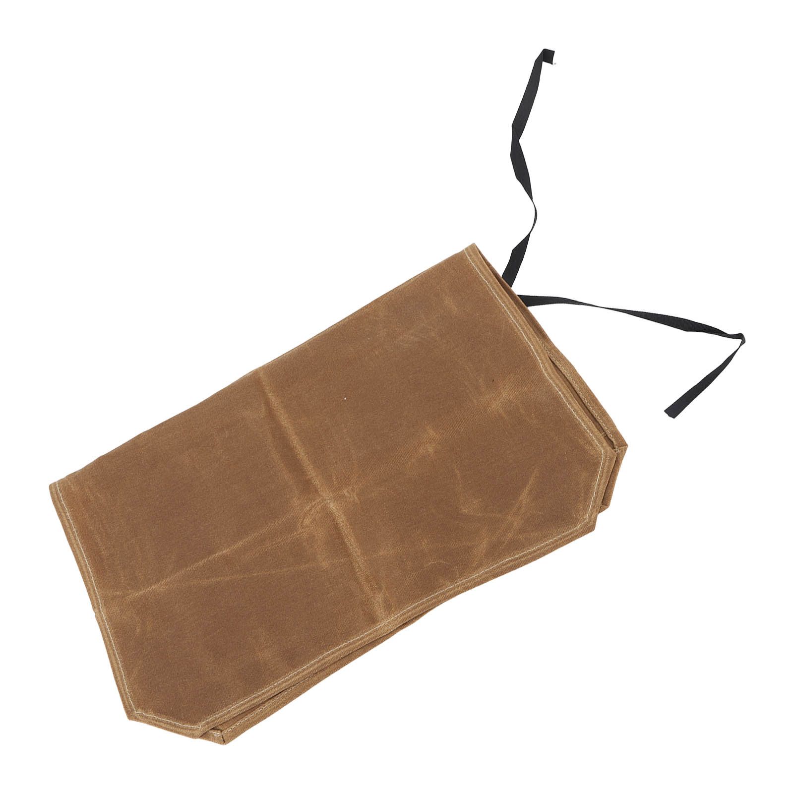 Camping Utensil Bag Canvas Cookware Knife Storage Bag Portable Tools Travel Bag for Outdoor BBQ Khaki - Image 2