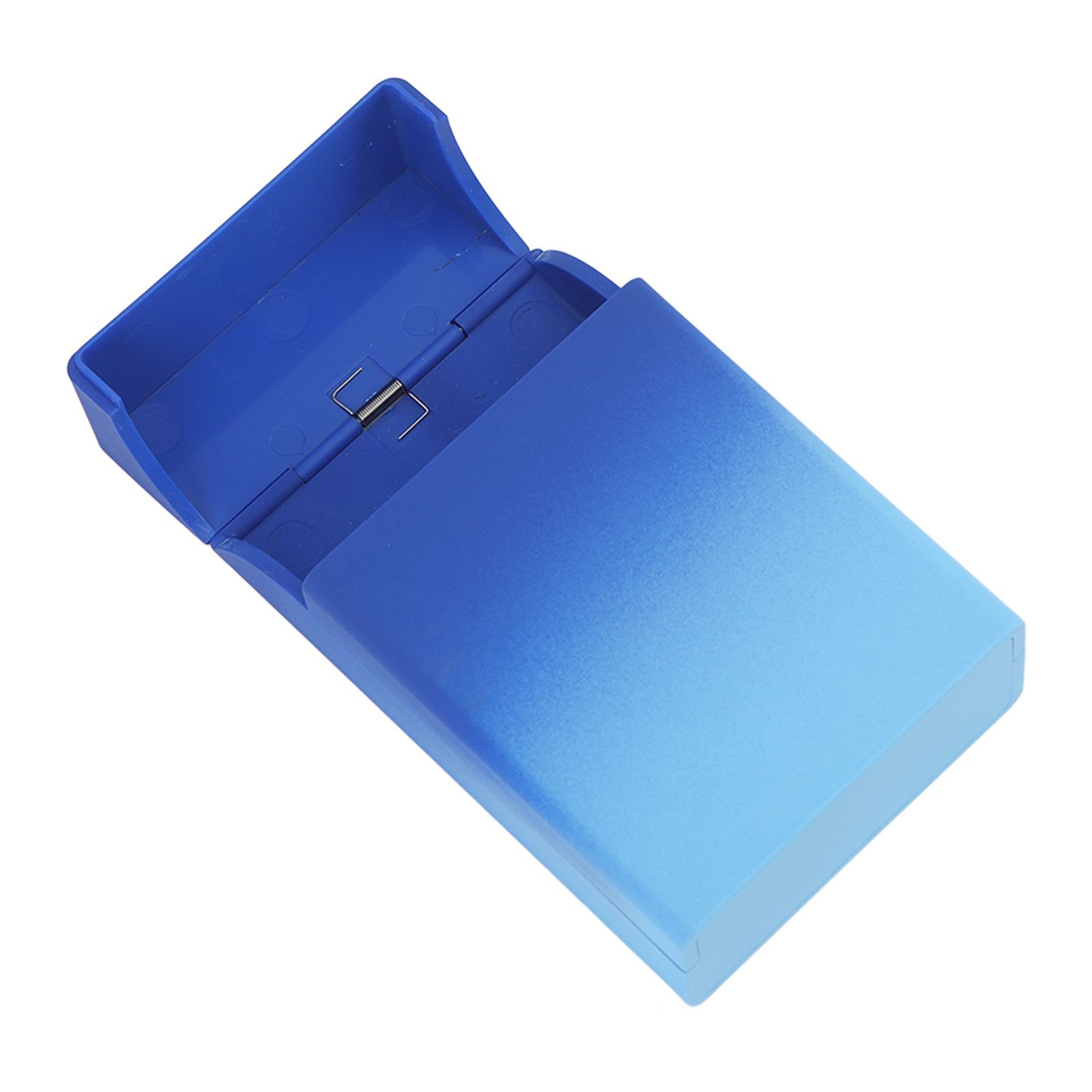 Clamshell Cigarette Case 20 Capacity ABS Portable Cigarette Holder Case for Cigarette Storage Blue Gradient - Image 5