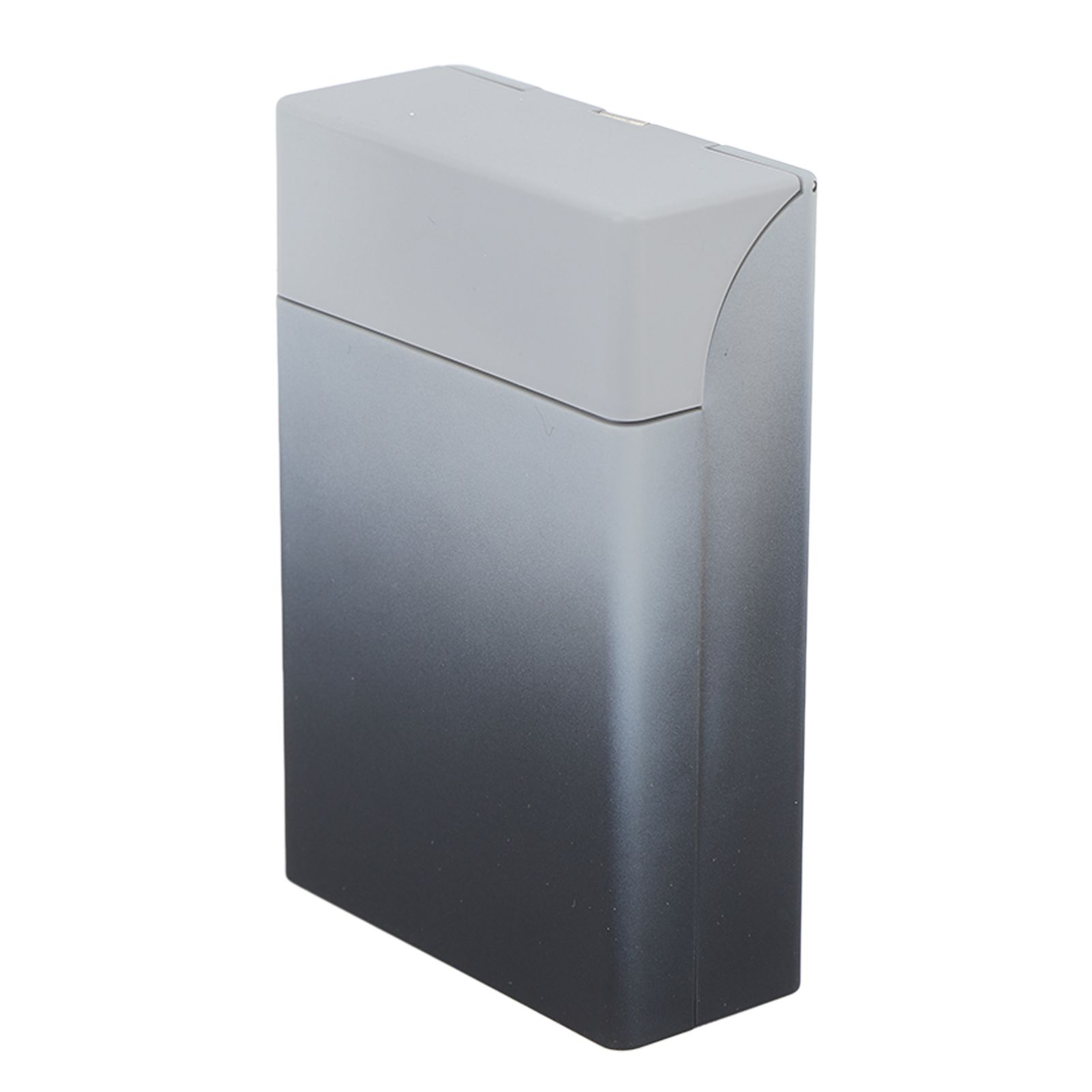 Clamshell Cigarette Case 20 Capacity ABS Portable Cigarette Holder Case for Cigarette Storage Gray Gradient - Image 4