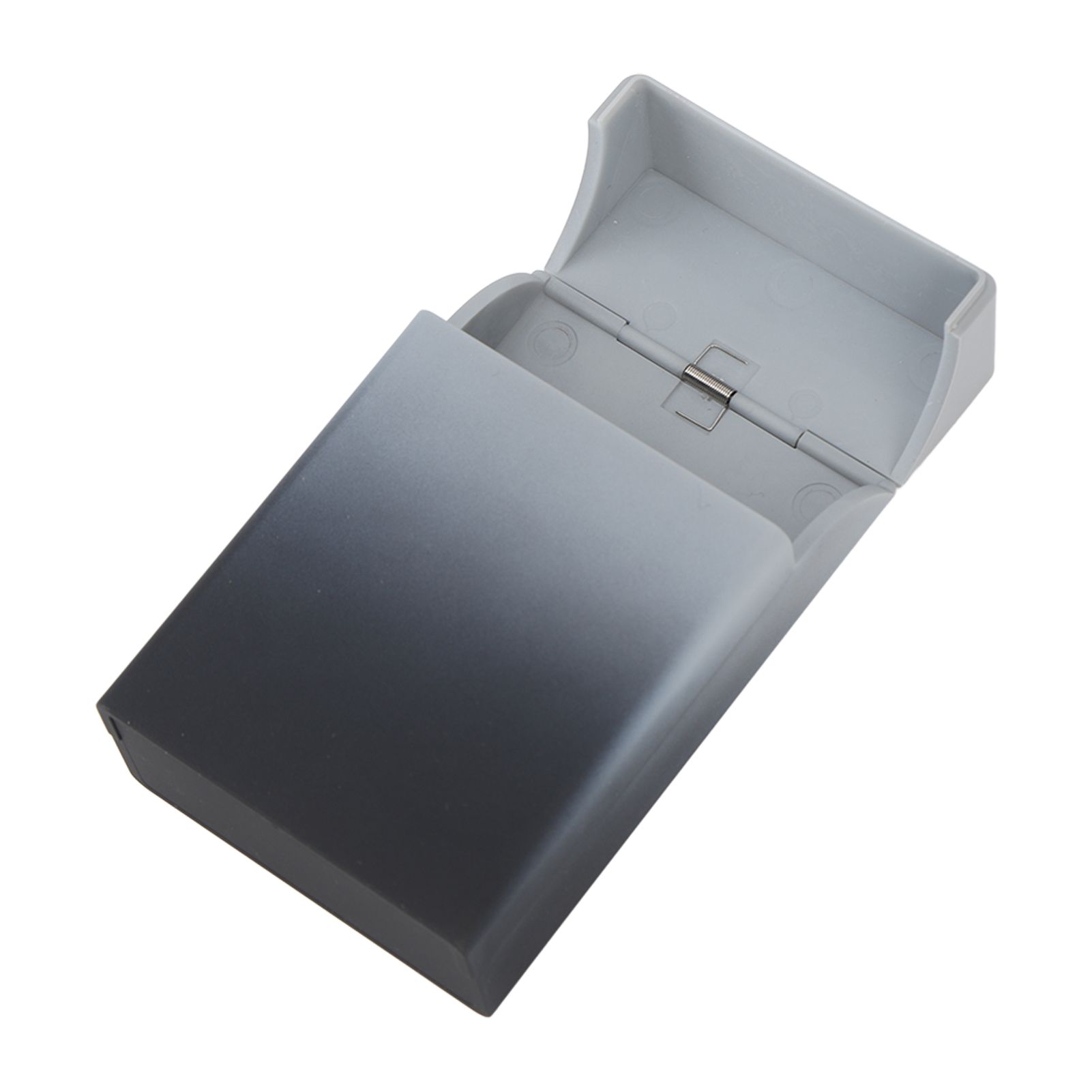 Clamshell Cigarette Case 20 Capacity ABS Portable Cigarette Holder Case for Cigarette Storage Gray Gradient - Image 6