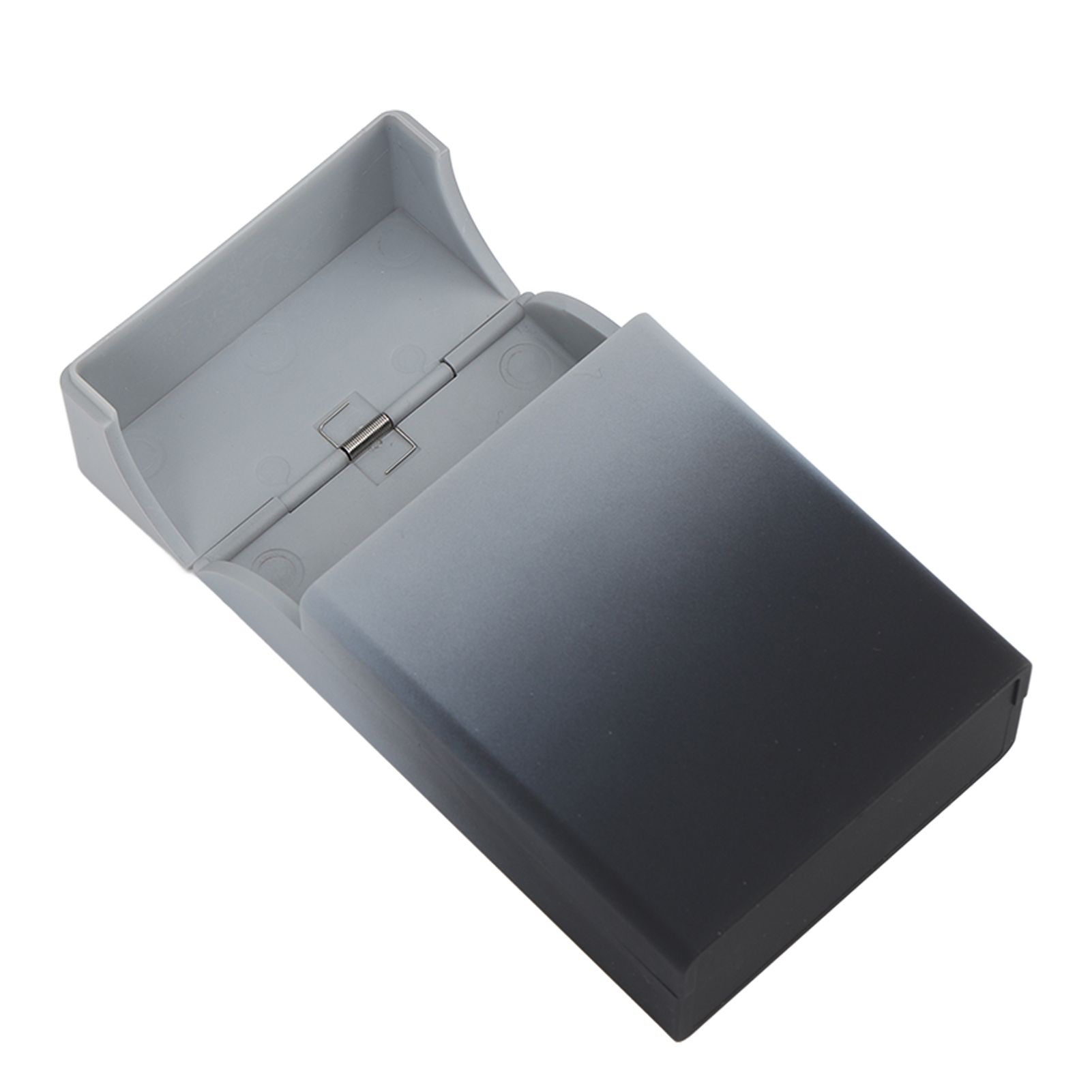 Clamshell Cigarette Case 20 Capacity ABS Portable Cigarette Holder Case for Cigarette Storage Gray Gradient - Image 7