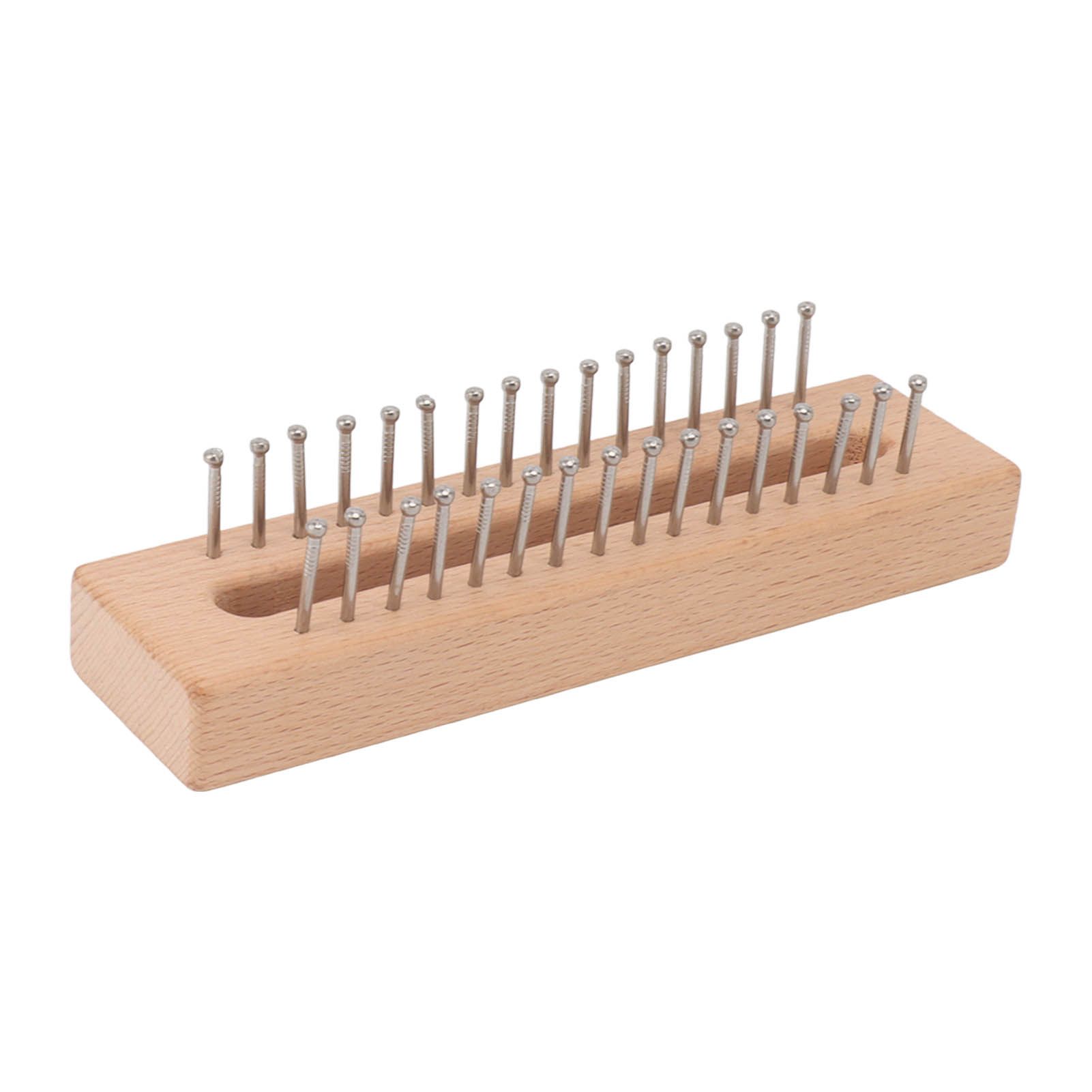 Knitting Loom Wooden Square Knitting Board DIY Craft Weaving Tool for Scarves Hats Toys - Image 4