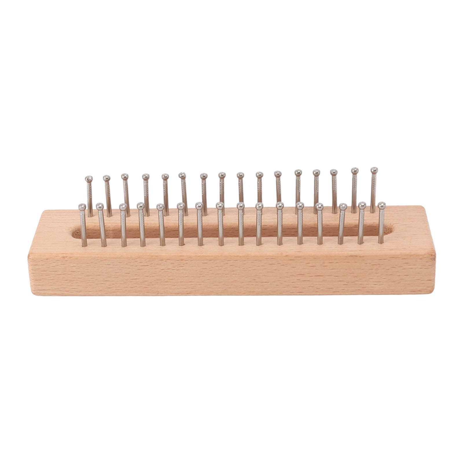 Knitting Loom Wooden Square Knitting Board DIY Craft Weaving Tool for Scarves Hats Toys - Image 5
