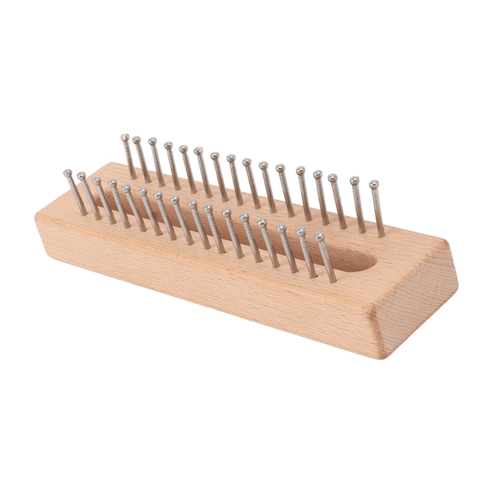 Knitting Loom Wooden Square Knitting Board DIY Craft Weaving Tool for Scarves Hats Toys - Image 7