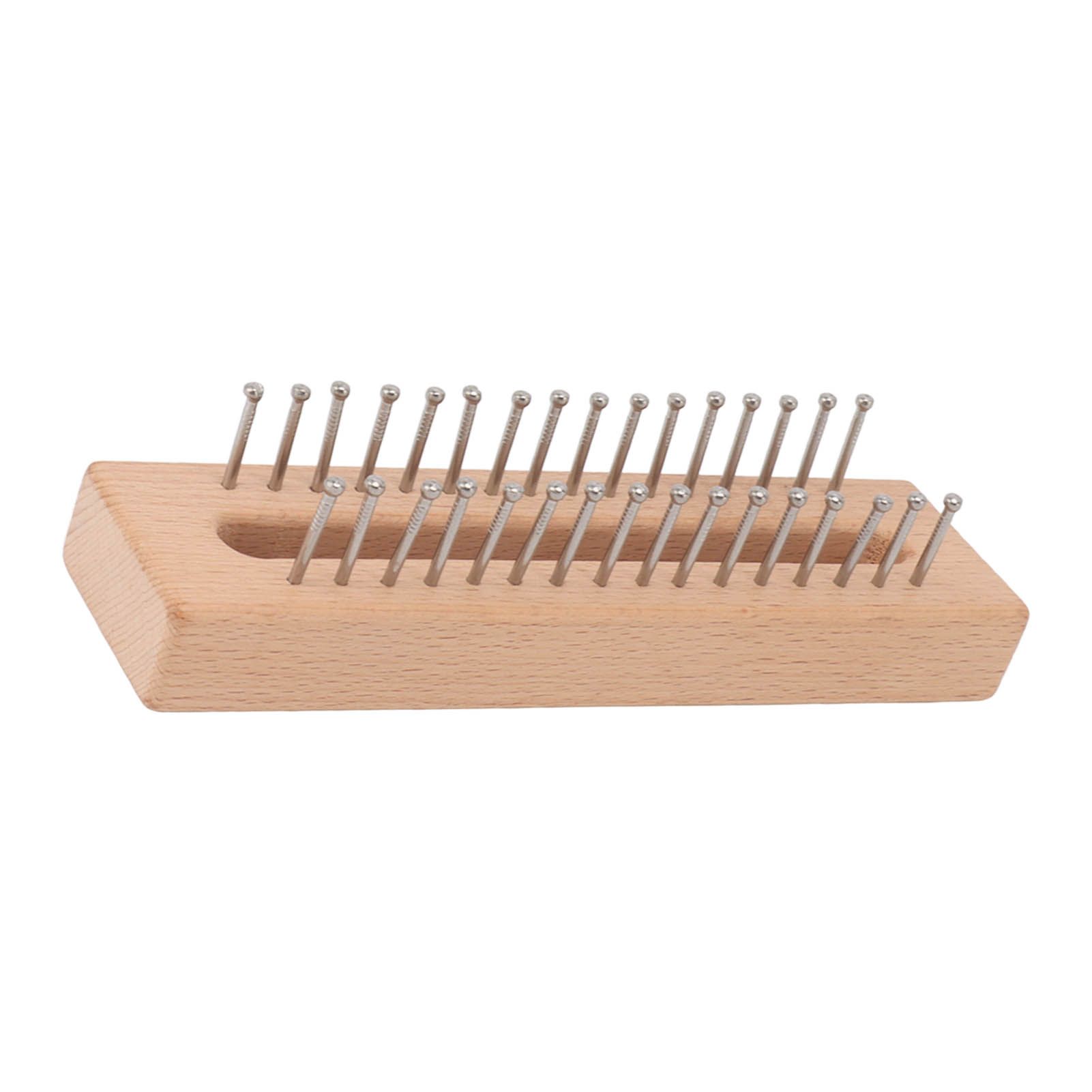 Knitting Loom Wooden Square Knitting Board DIY Craft Weaving Tool for Scarves Hats Toys - Image 8