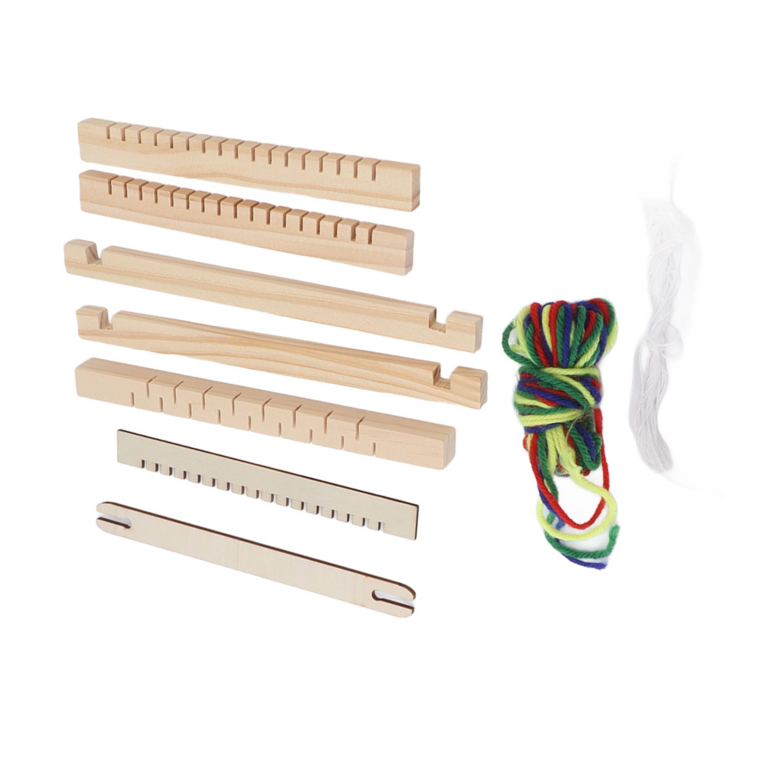Kids Weaving Loom Easy Operation Hand Eye Coordination Durable Wood Weaving Loom Kit for Beginner Adult Craft DIY - Image 3