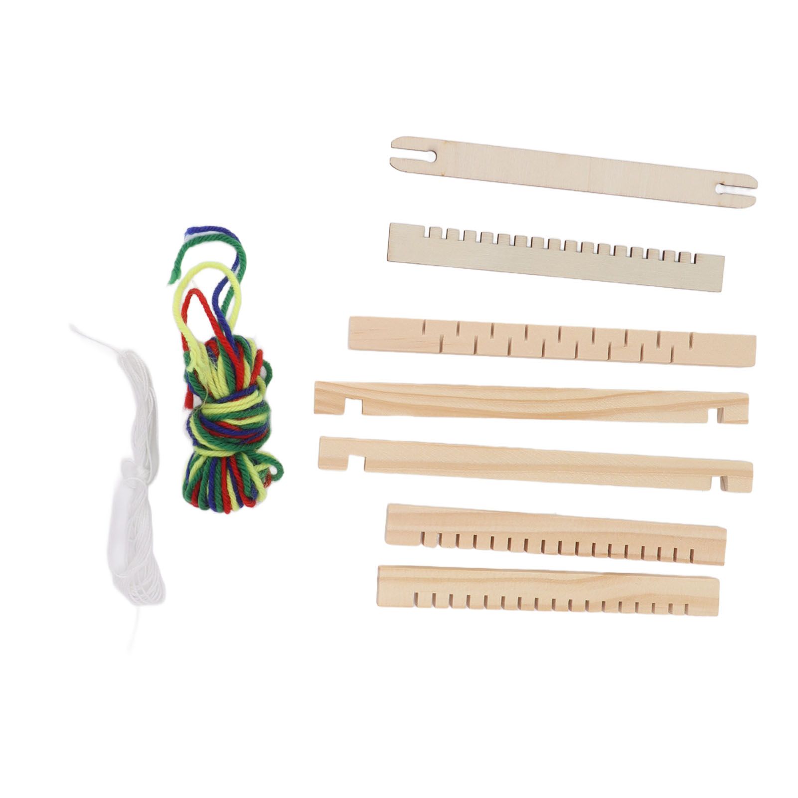 Kids Weaving Loom Easy Operation Hand Eye Coordination Durable Wood Weaving Loom Kit for Beginner Adult Craft DIY - Image 4