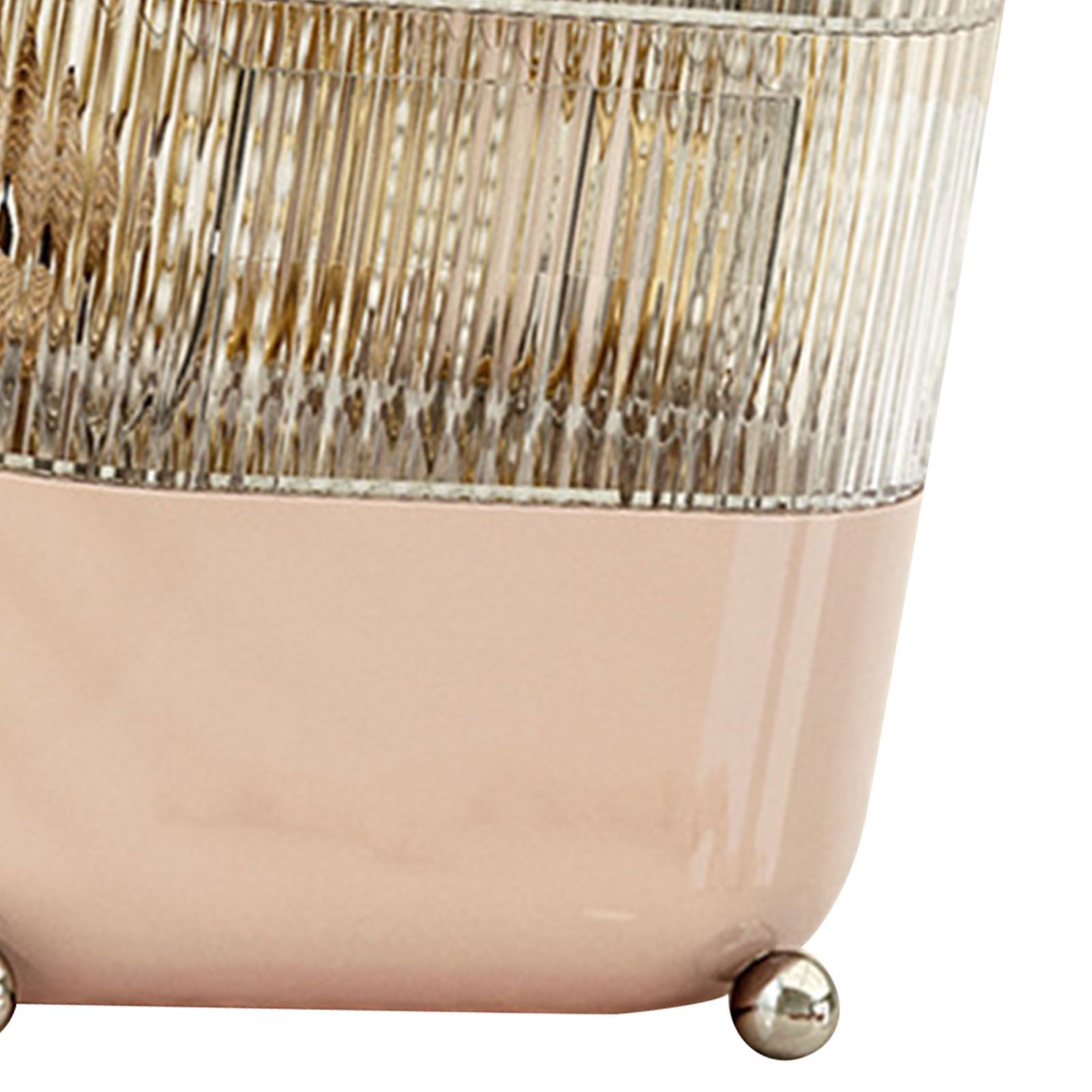 Desktop Storage Box 3 Tier Rotating Divided Organizer for Jewelry Data Cable Cosmetic Cream Pink - Image 8
