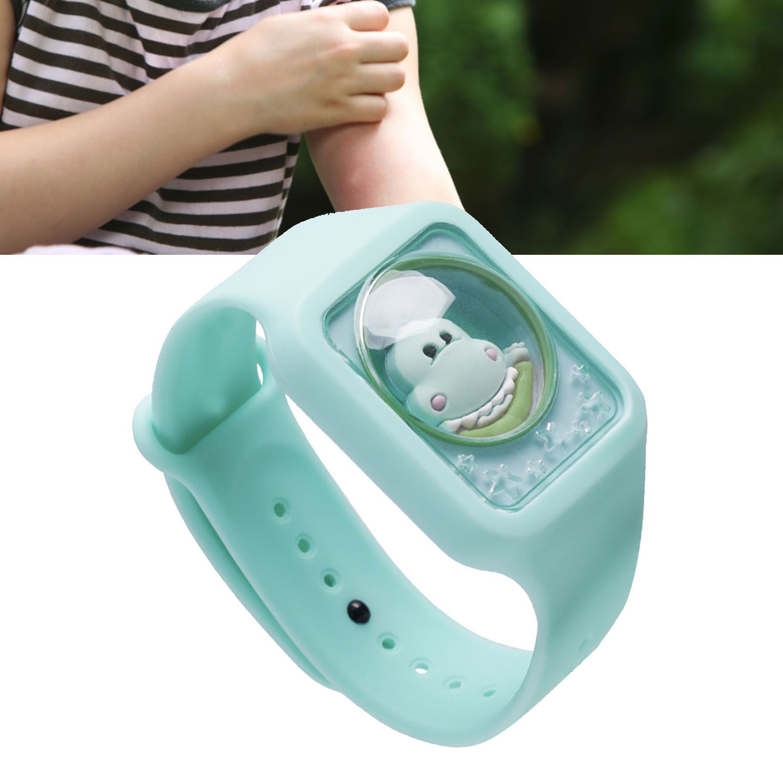Repellent Bracelet Leak Free Long Lasting Multipurpose Safe Anti Bite Repellent Wrist Band for Kids Outdoor Green - Image 5