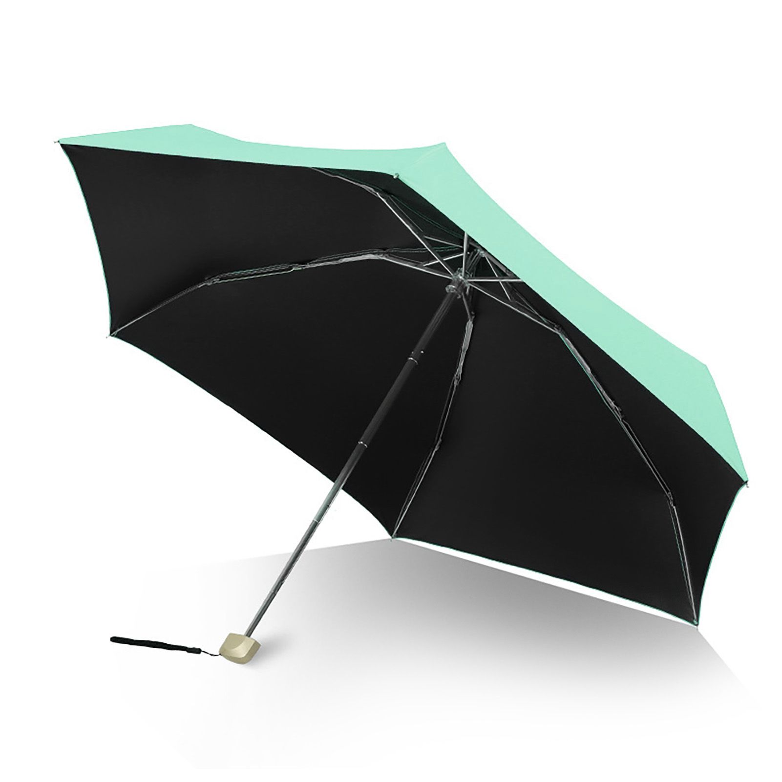 Sun Umbrella Super Light Mini Foldable UV Protection Wind Proof Portable Dual Use Umbrella Avocado Green - Image 2