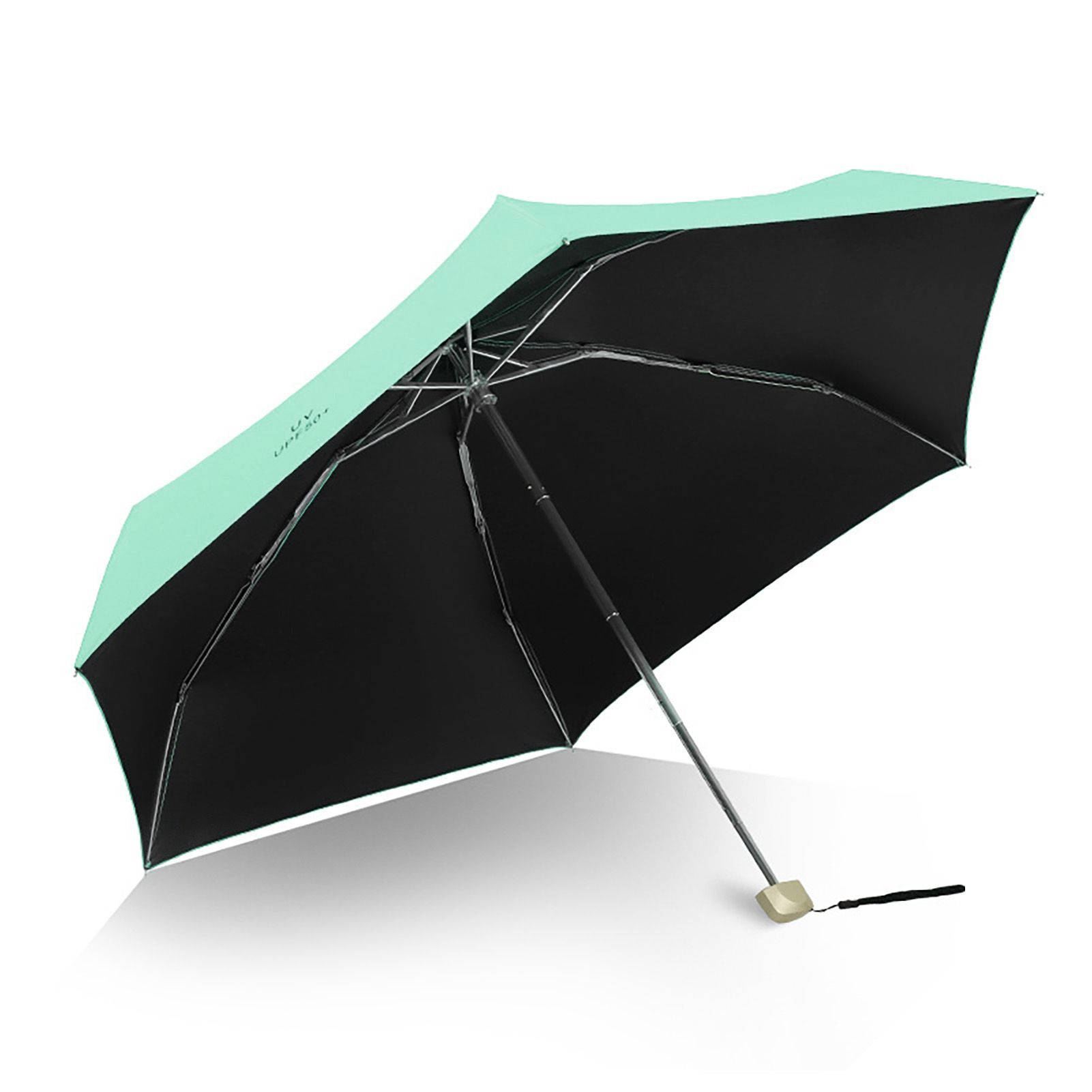 Sun Umbrella Super Light Mini Foldable UV Protection Wind Proof Portable Dual Use Umbrella Avocado Green - Image 4