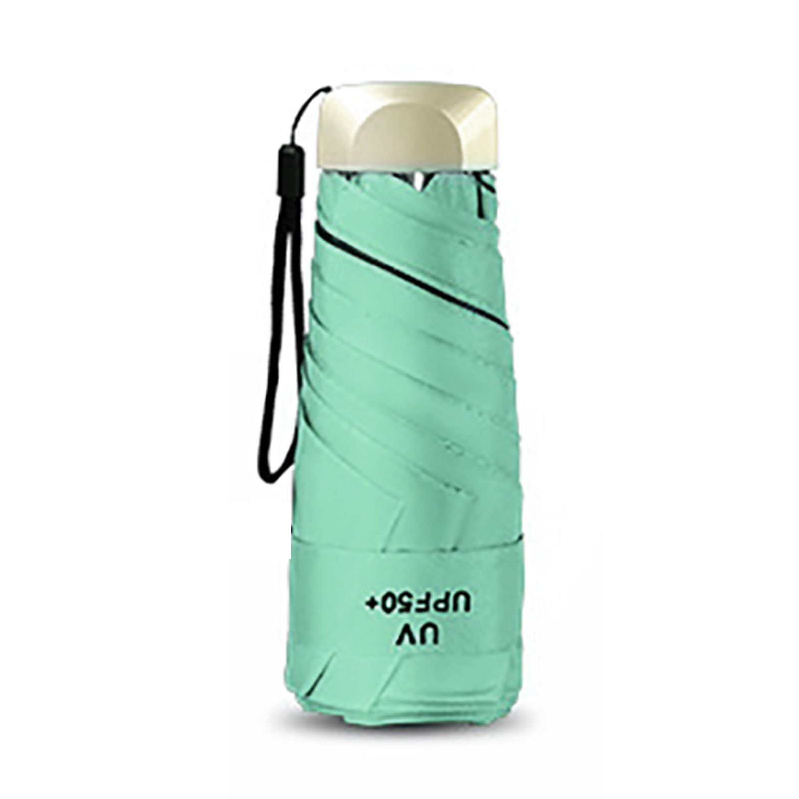 Sun Umbrella Super Light Mini Foldable UV Protection Wind Proof Portable Dual Use Umbrella Avocado Green - Image 7