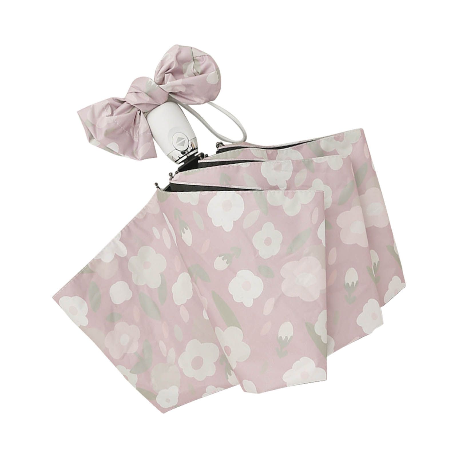 Automatic Umbrella Small Flower Style Umbrella Sunshade UV Protection Folding Umbrella Sun Rain Waterproof Umbrella - Image 2