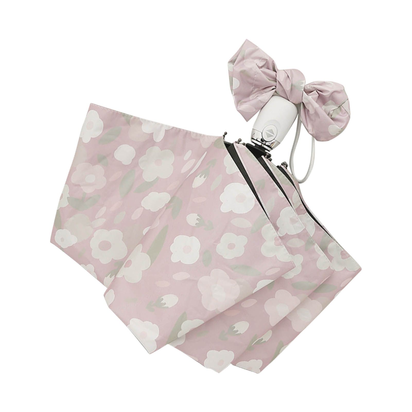 Automatic Umbrella Small Flower Style Umbrella Sunshade UV Protection Folding Umbrella Sun Rain Waterproof Umbrella - Image 3