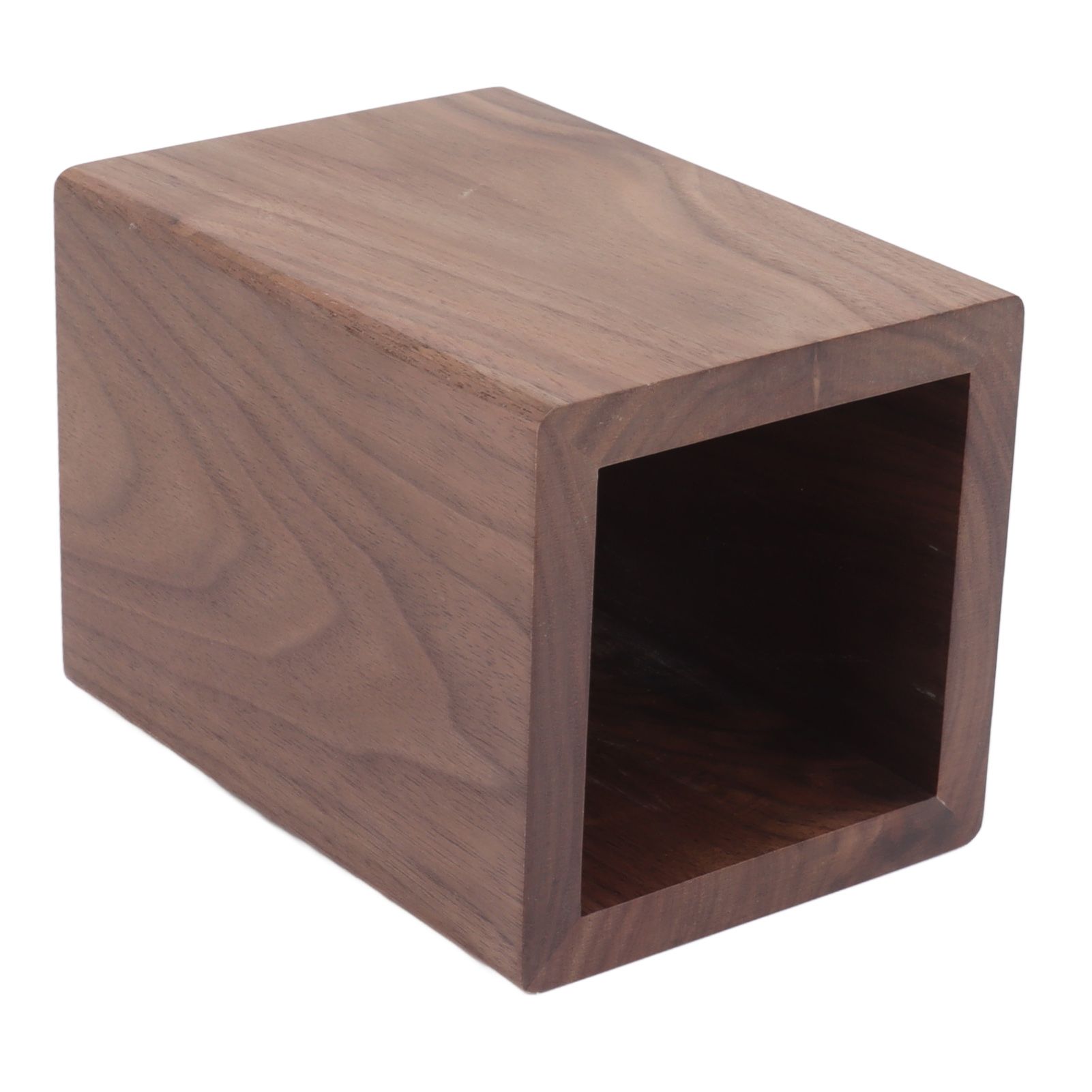 Cooking Utensil Container Smoothing Stable Large Capacity Simple Wooden Pen Holder for Kitchen Family Office Squared(4.3x3.1x3.1in) - Image 6